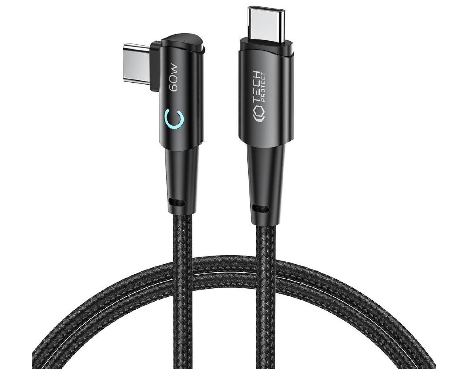 Kabel USB-C - USB-C TECH-PROTECT UltraBoost L 60W 1 m Szary