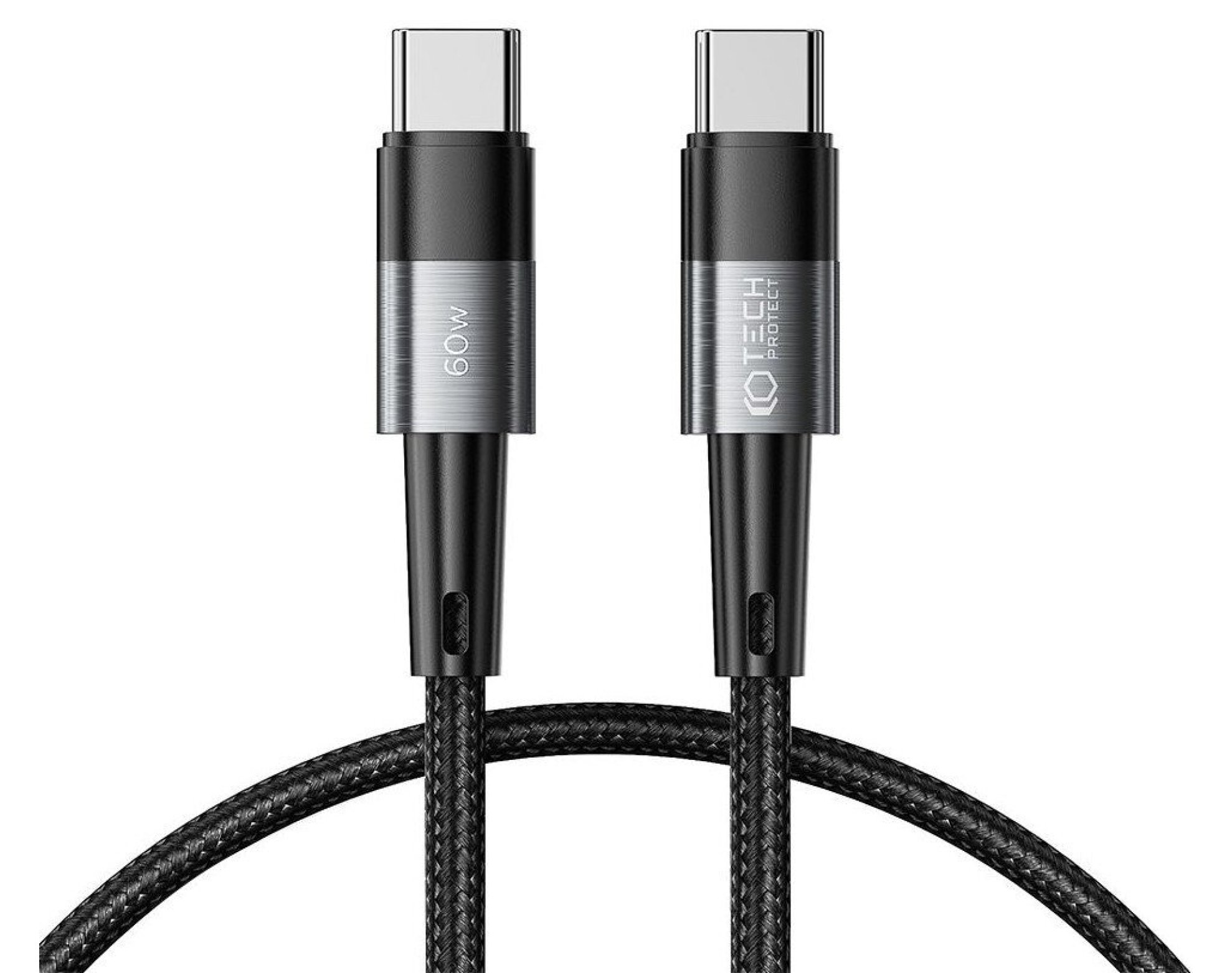 Kabel USB-C - USB-C TECH-PROTECT UltraBoost PD60W/3A 0.25m Szary