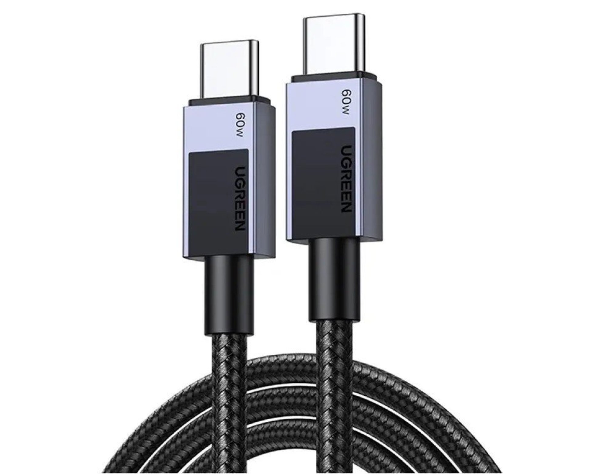 Kabel USB-C - USB-C UGREEN L524 60W 1 m Szary
