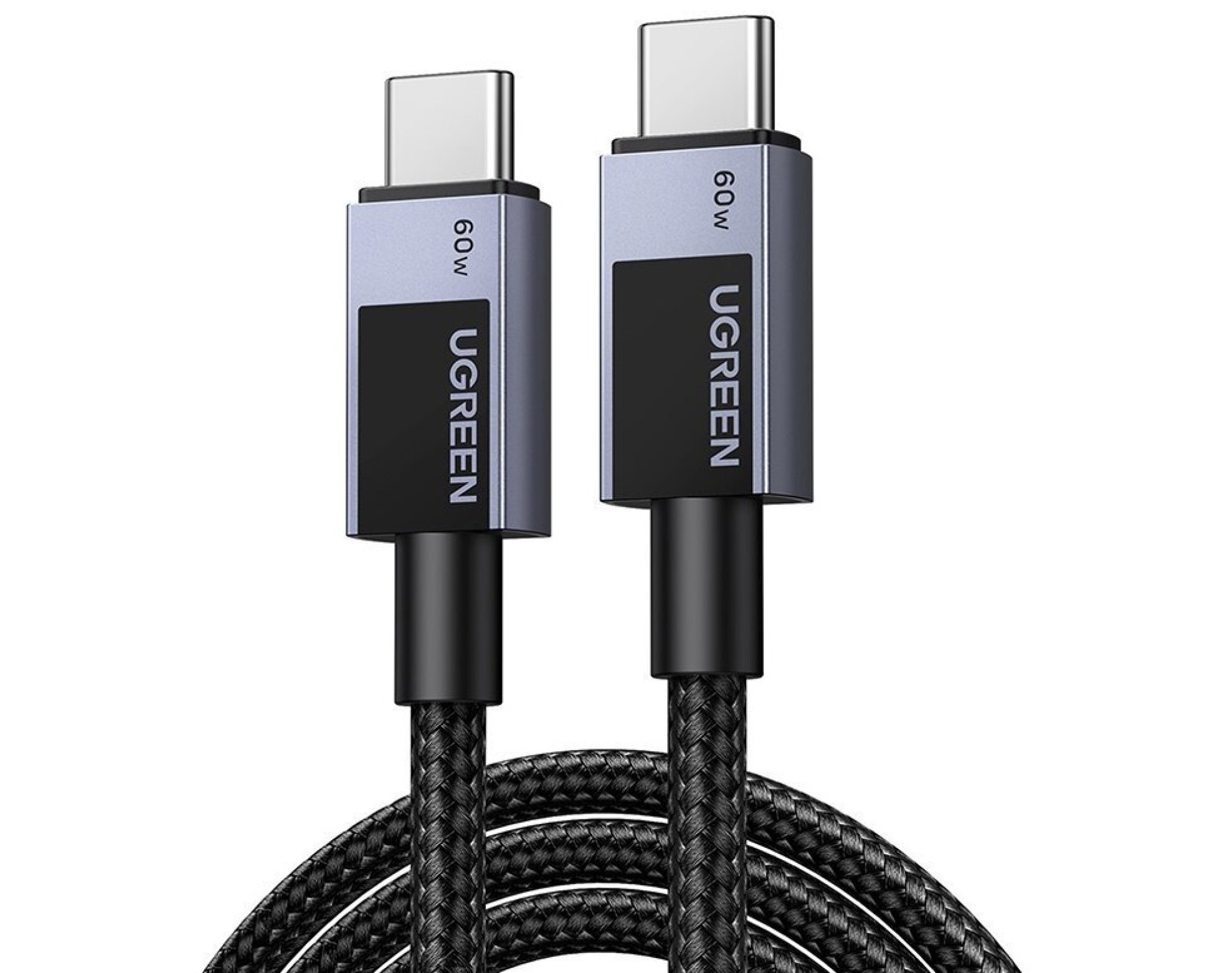 Kabel USB-C - USB-C UGREEN L524 60W 3m Szary