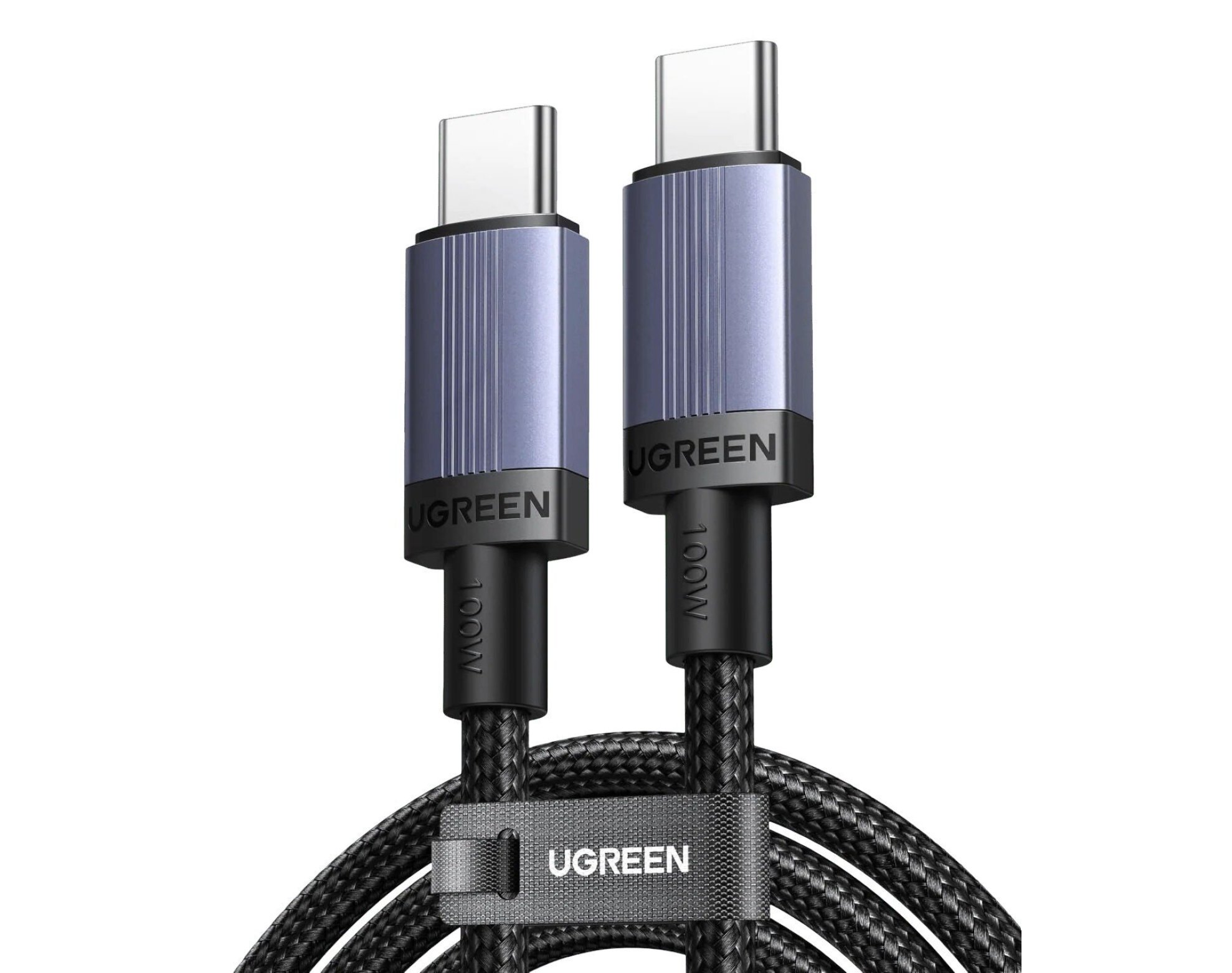 Kabel USB-C - USB-C UGREEN L528 100W 0.5 m Szary