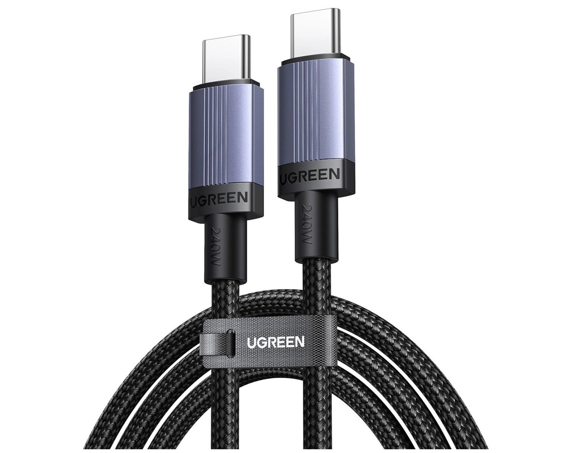 Kabel USB-C - USB-C UGREEN L532 240W 3 m Czarno-szary