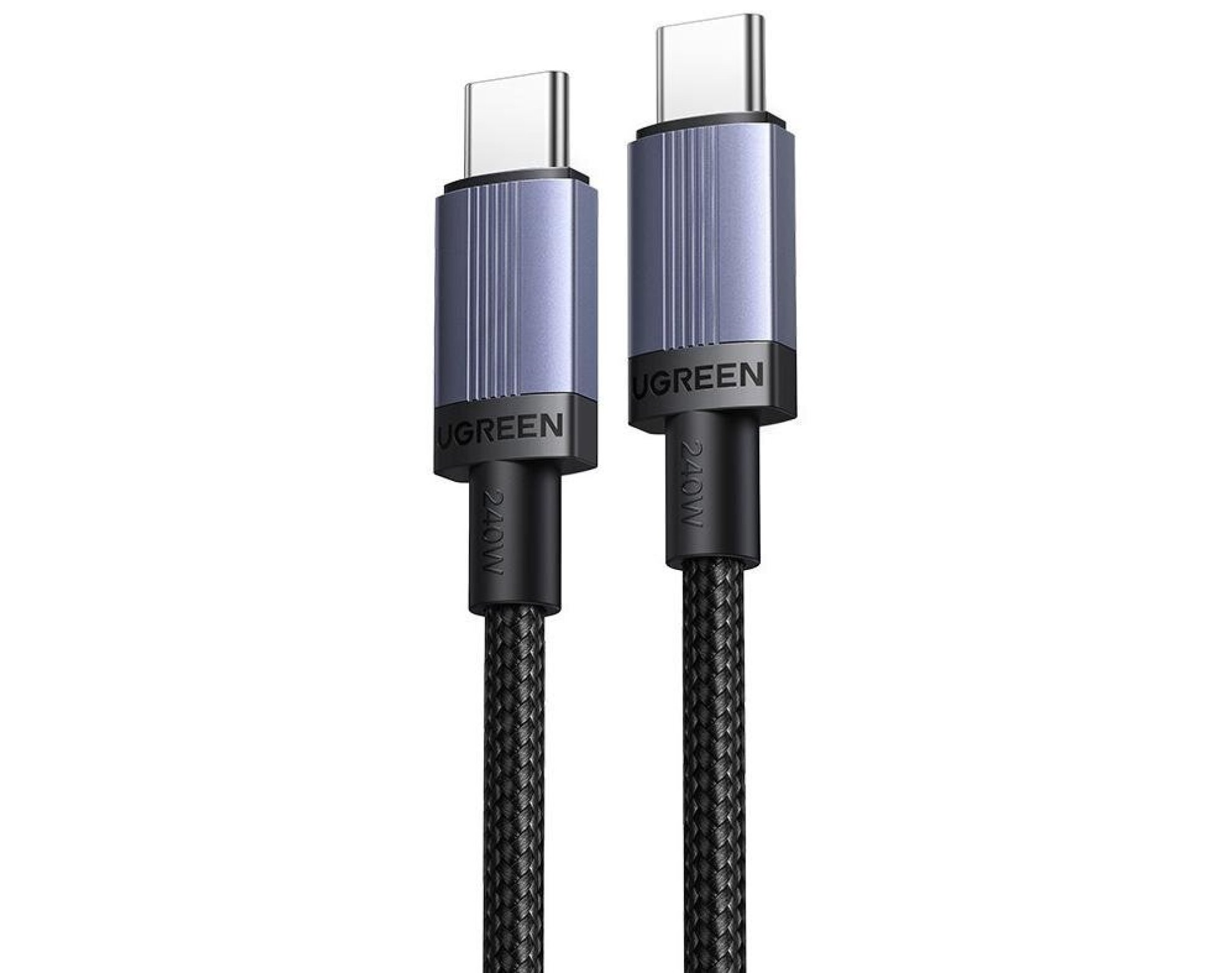 Kabel USB-C - USB-C UGREEN L532 240W PD 0.5 m Szary