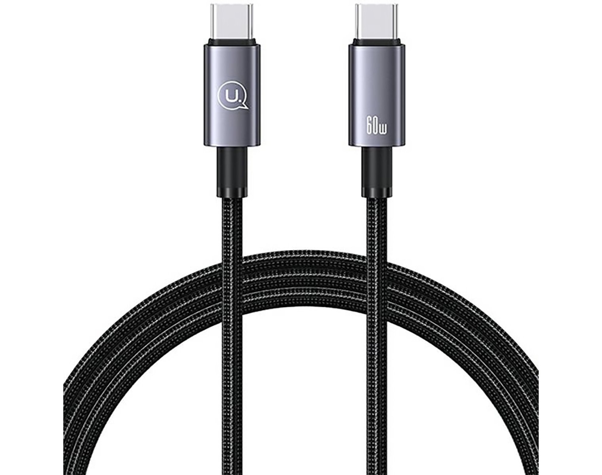 Kabel USB-C - USB-C USAMS 60W 1.2 m Stalowy