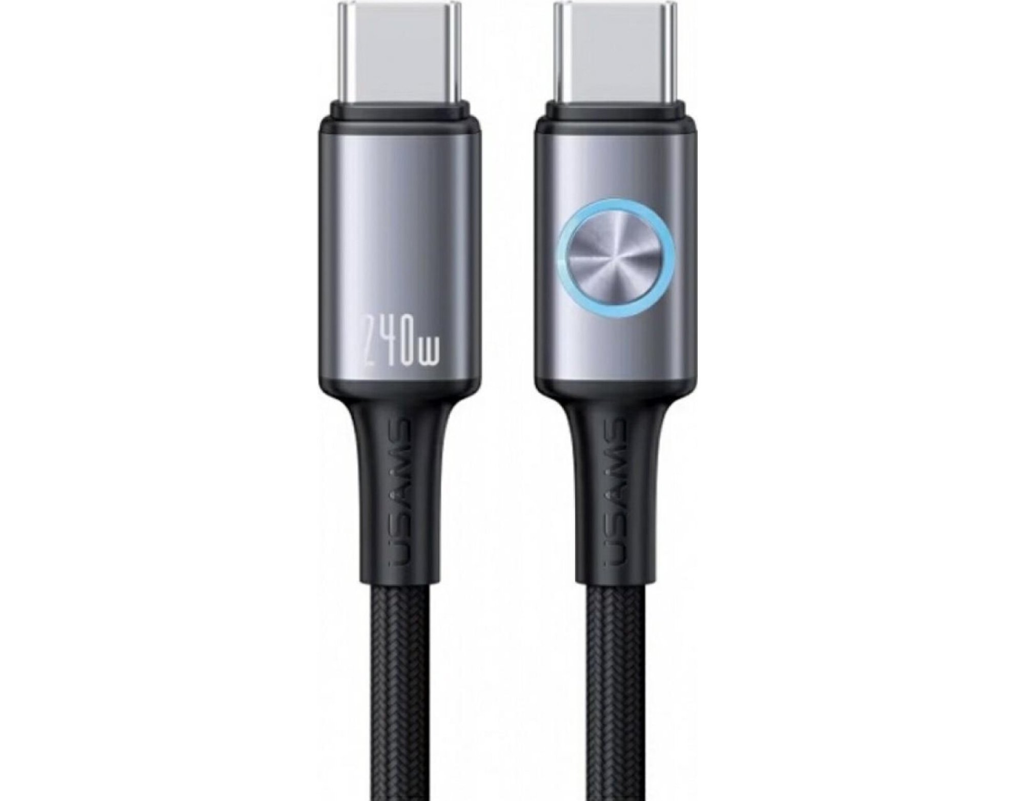 Kabel USB-C - USB-C USAMS Huan Series SJ751 240W 1.2 m Szary