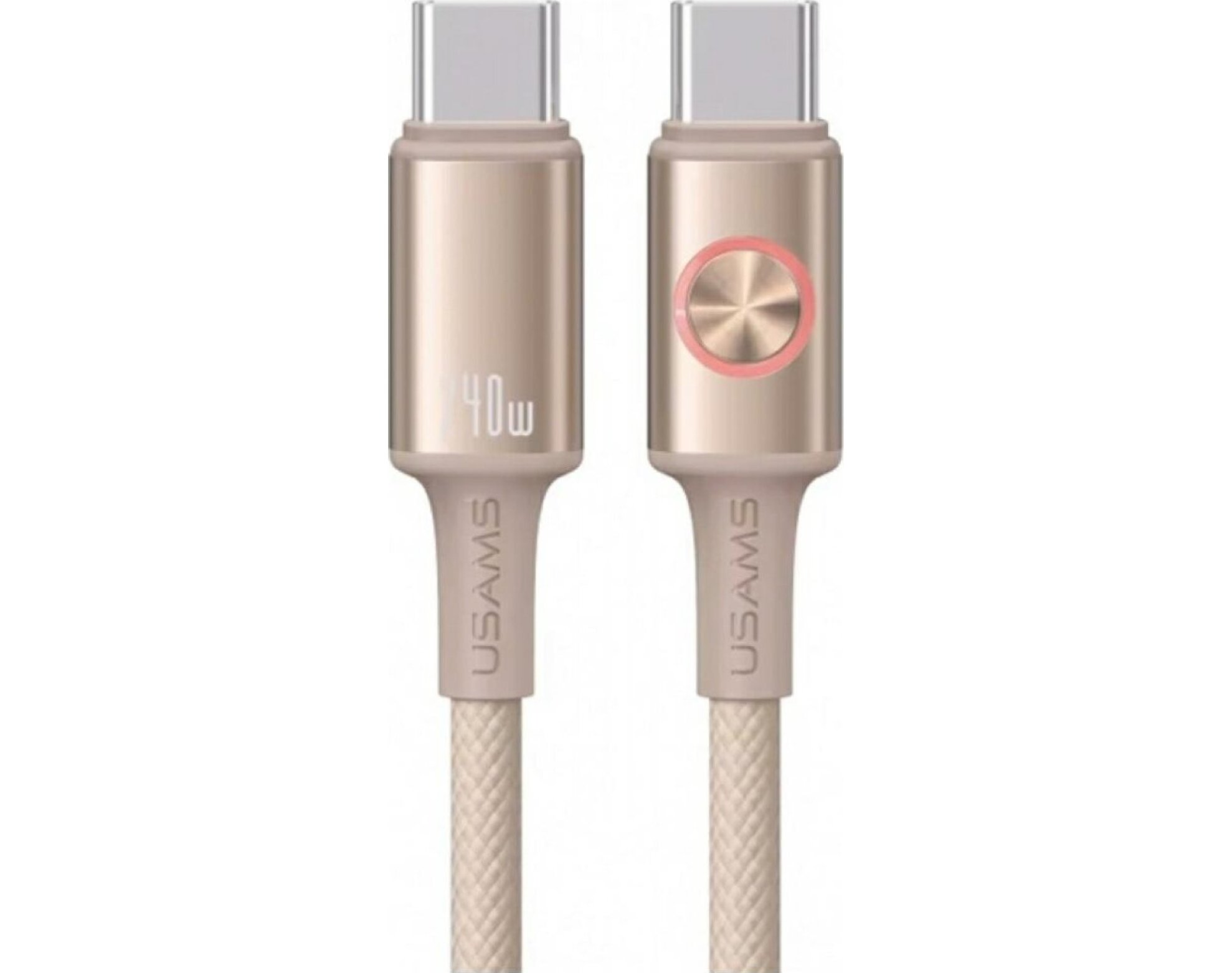 Kabel USB-C - USB-C USAMS Huan Series SJ751 240W 1.2 m Tytanowy