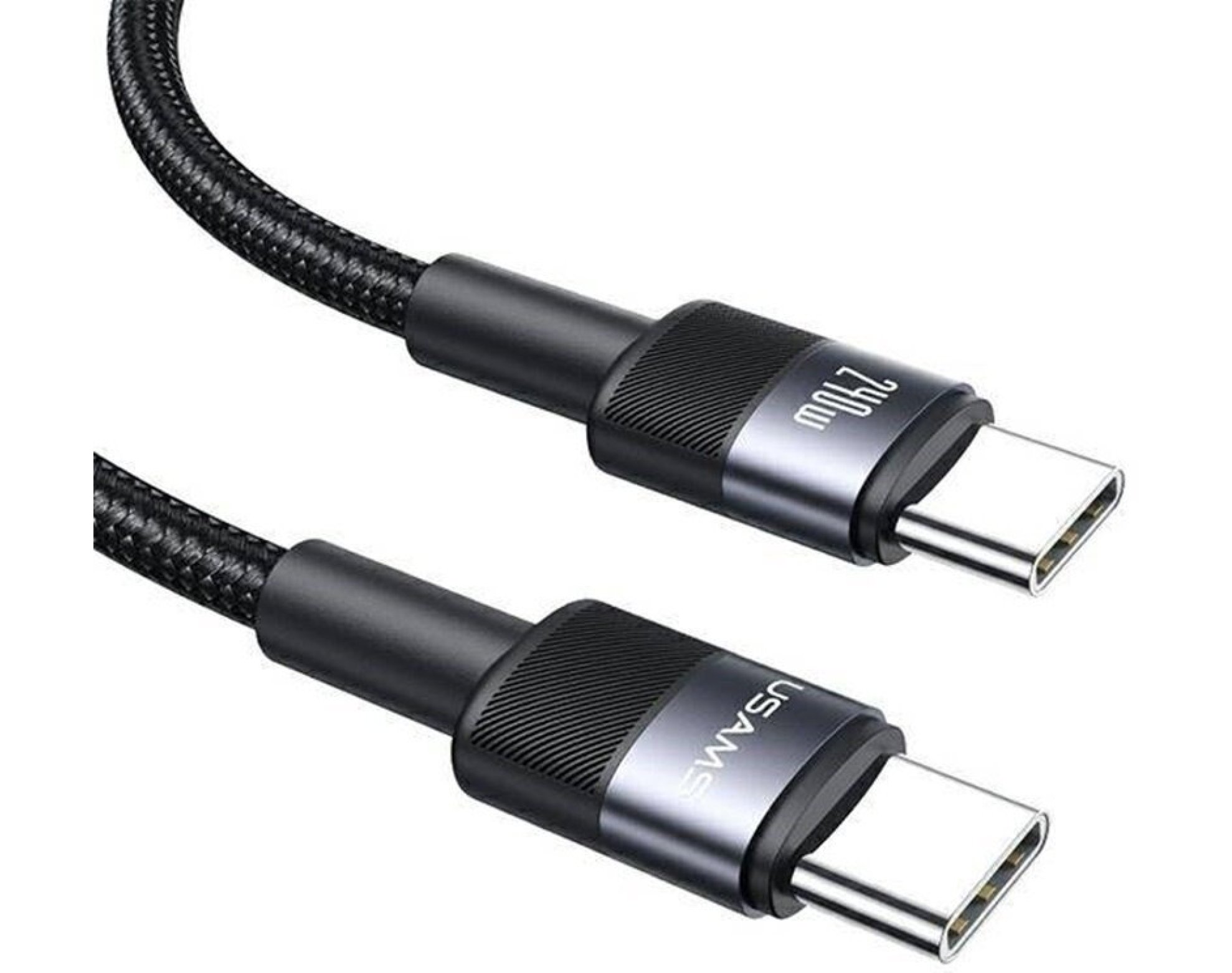Kabel USB-C - USB-C USAMS SJ727 240W 1.2 m Czarny