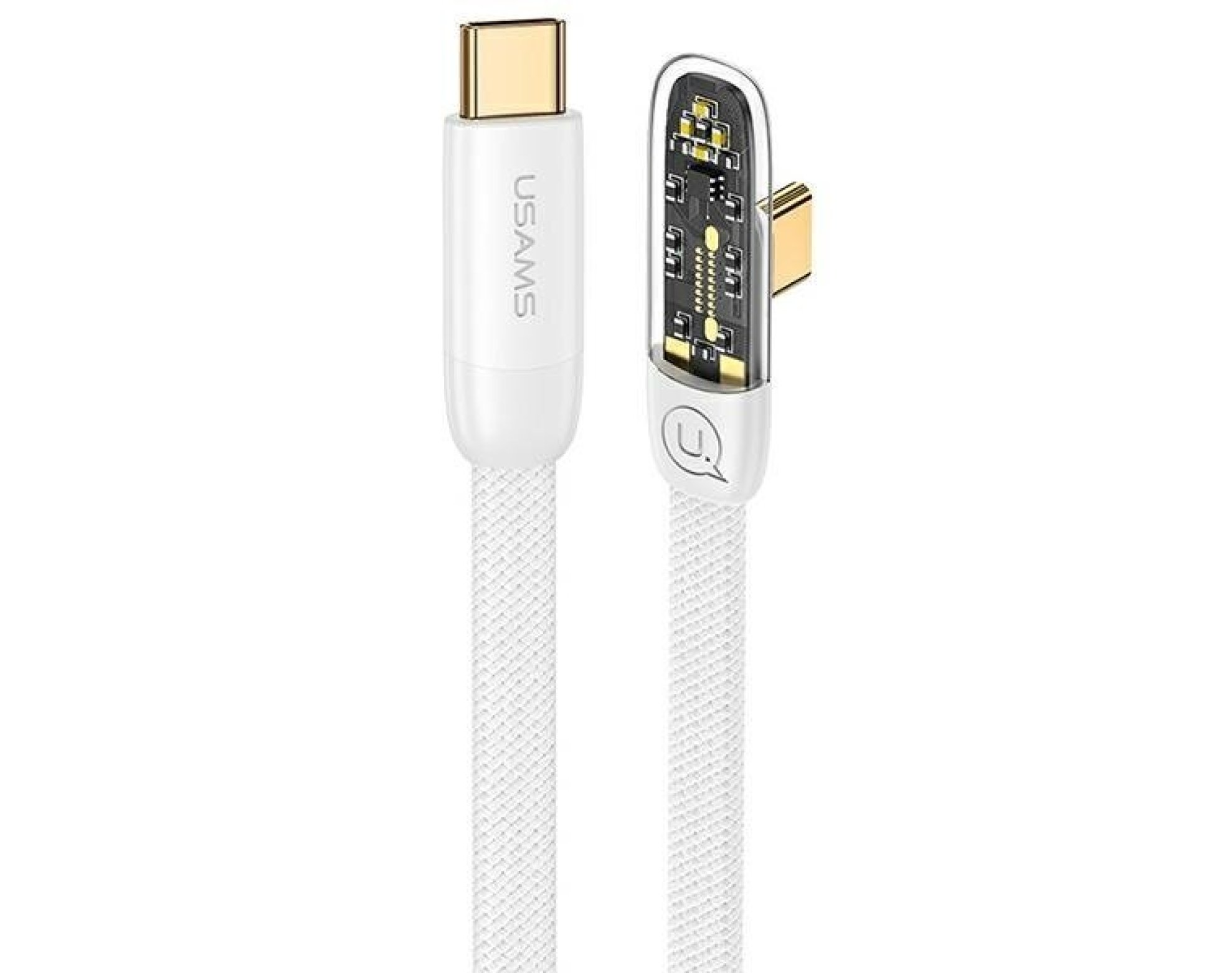 Kabel USB-C - USB-C USAMS US-SJ584 PD 100W 1.2m Biały