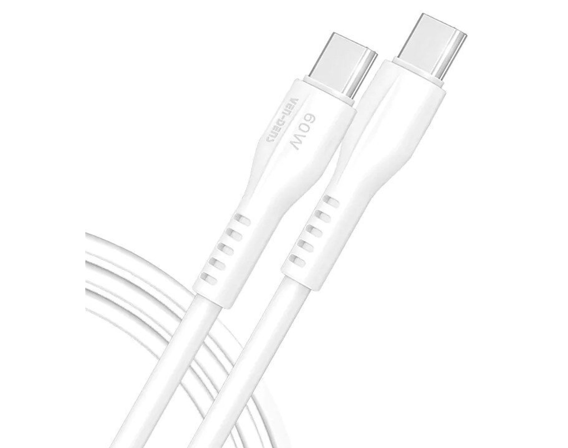 Kabel USB-C - USB-C VEN-DENS 60W 1 m Biały