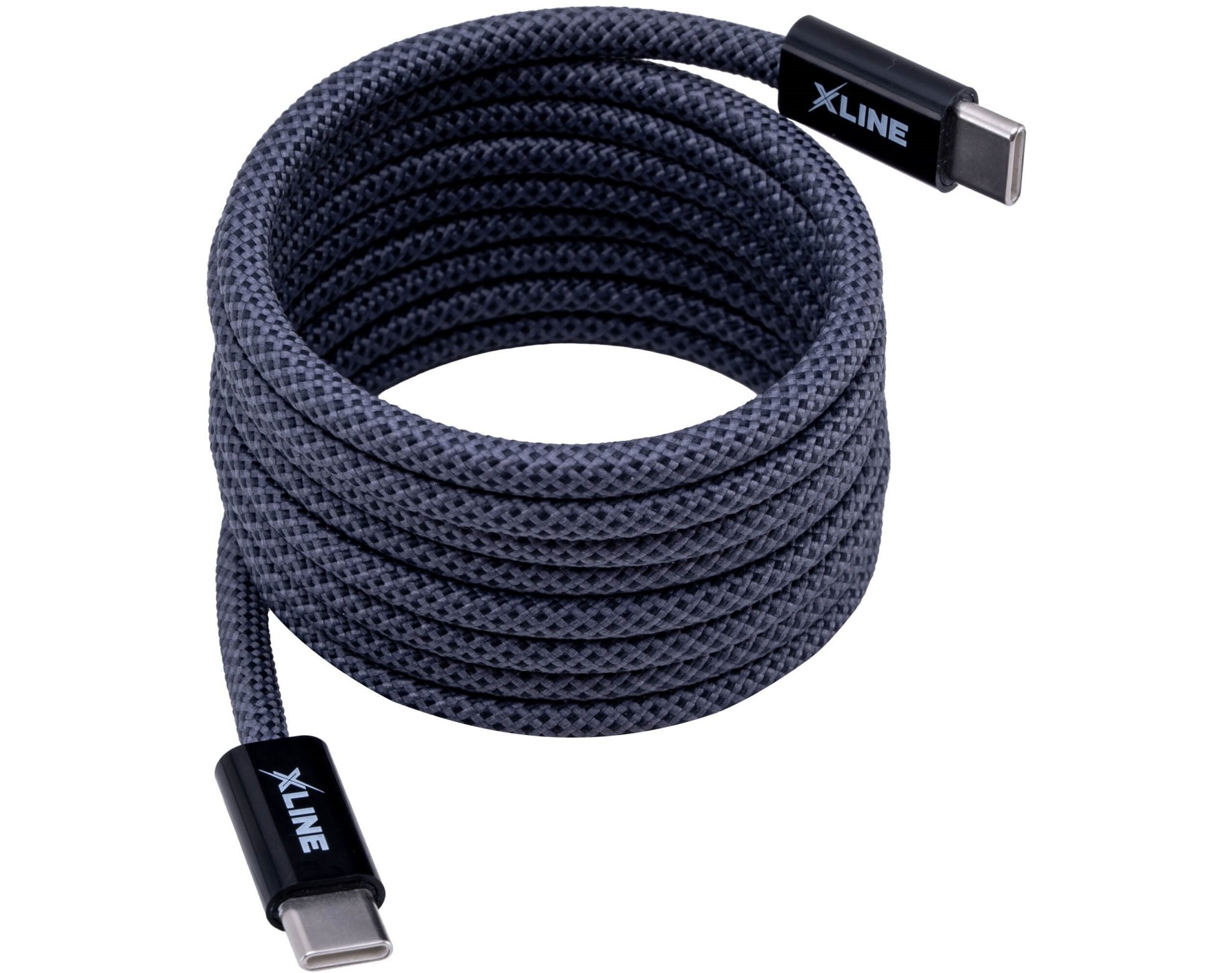 Kabel USB-C - USB-C XLINE UC15GMC-CC 100W 1.5 m Szary