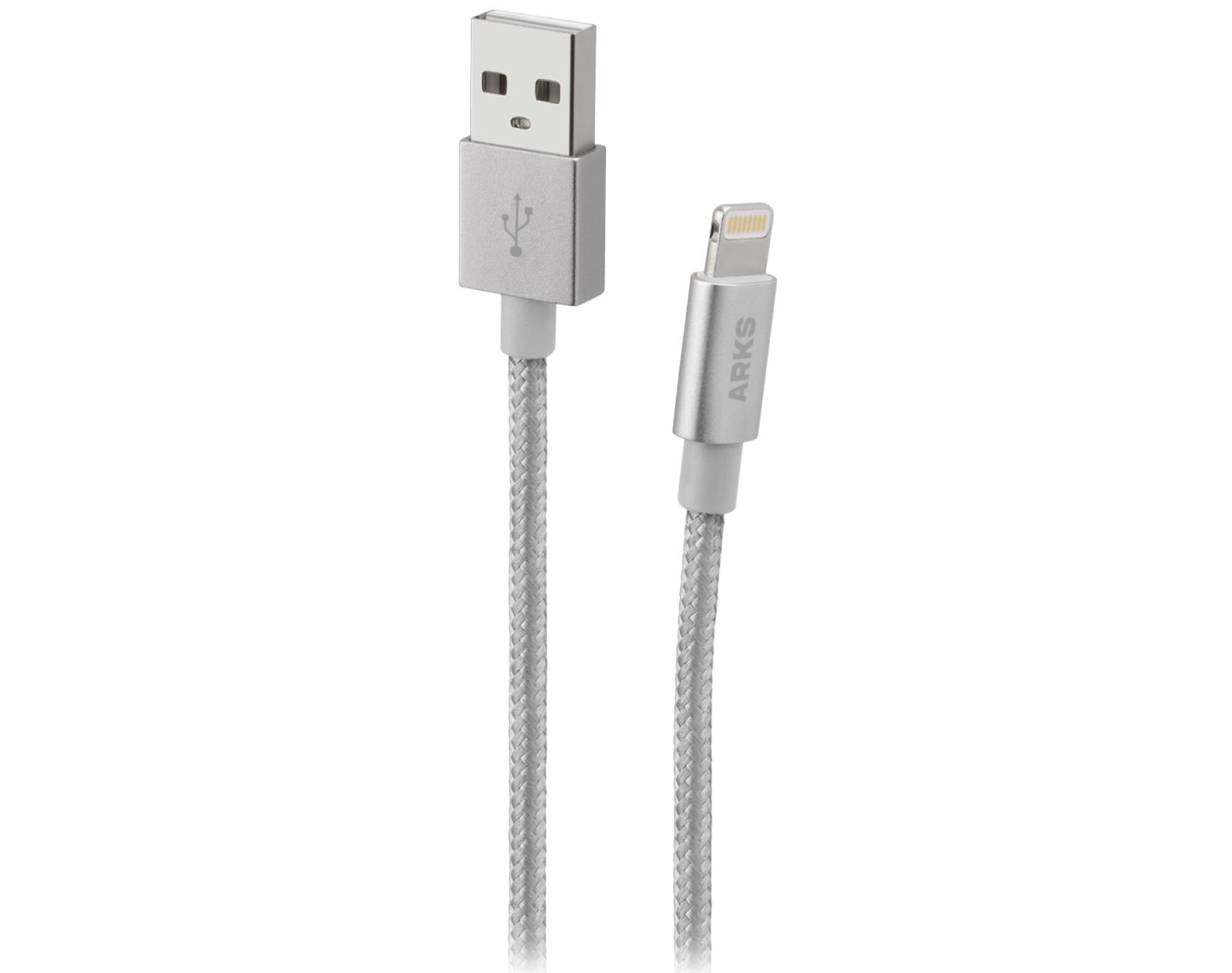Kabel USB - Lightning ARKS IP589BS 1 m Srebrny