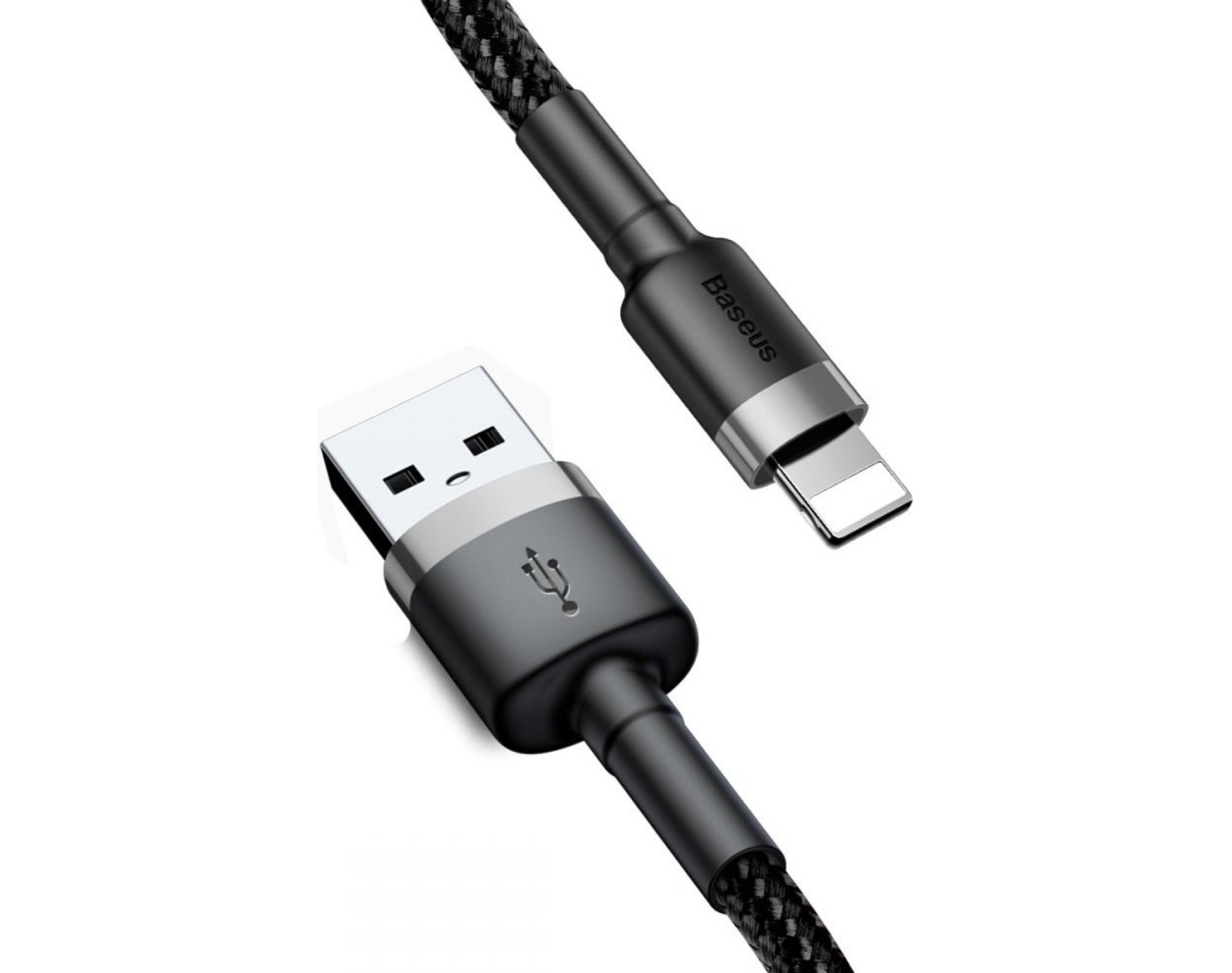 Kabel USB - Lightning BASEUS Cafule 0.5 m Czarno-szary