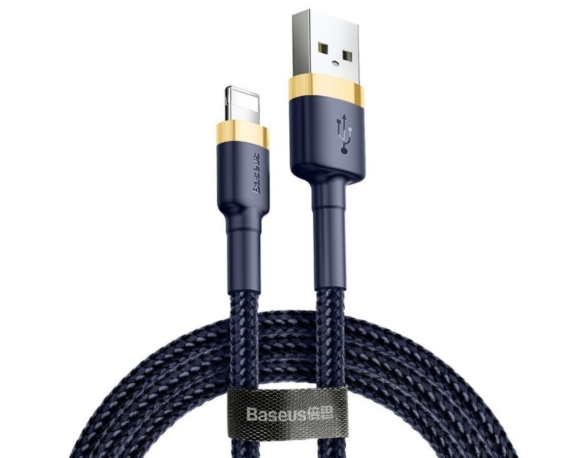 Kabel USB - Lightning BASEUS Cafule 2 m Granatowo-złoty