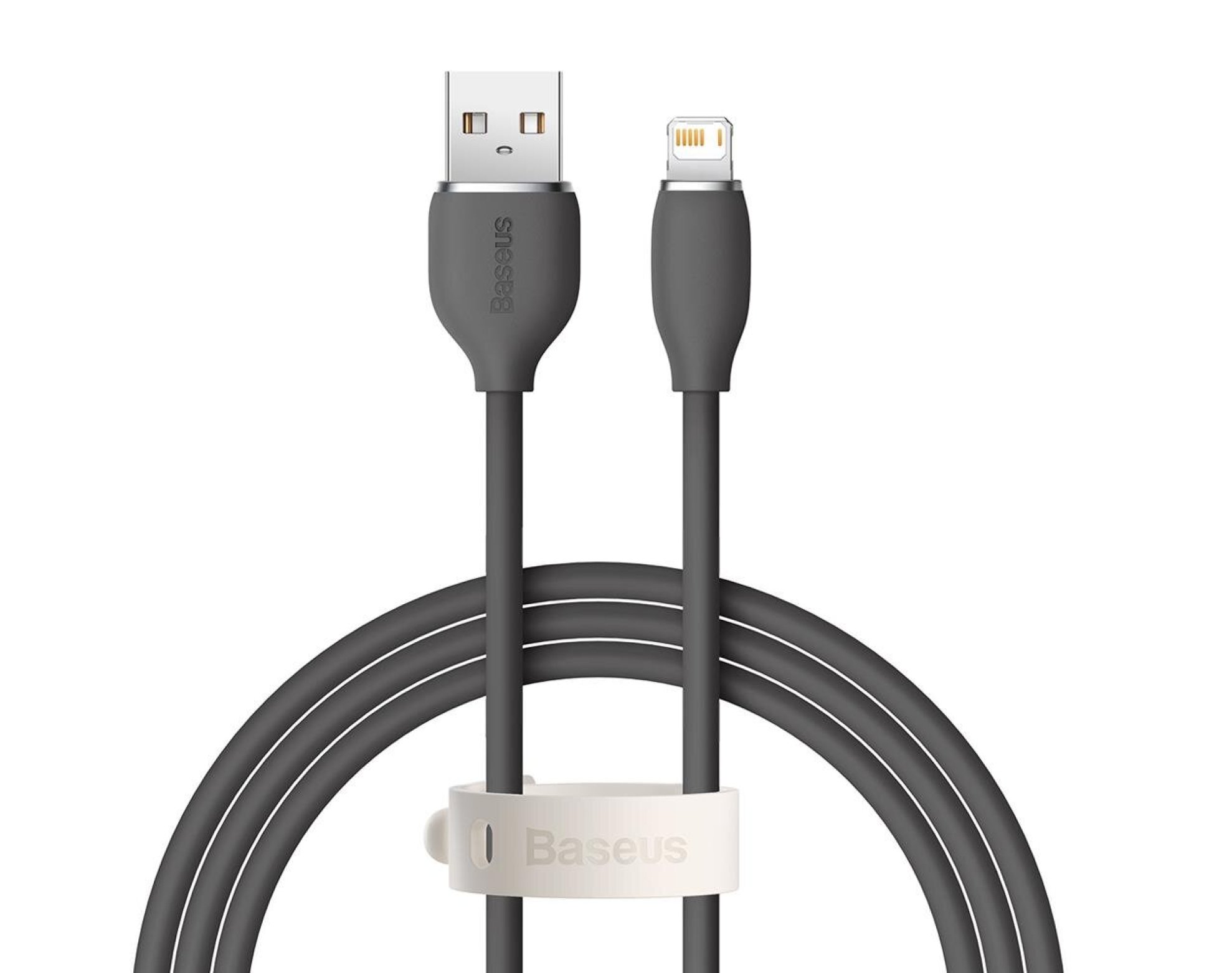 Kabel USB - Lightning BASEUS Jelly 2.4A 1.2 m Czarny