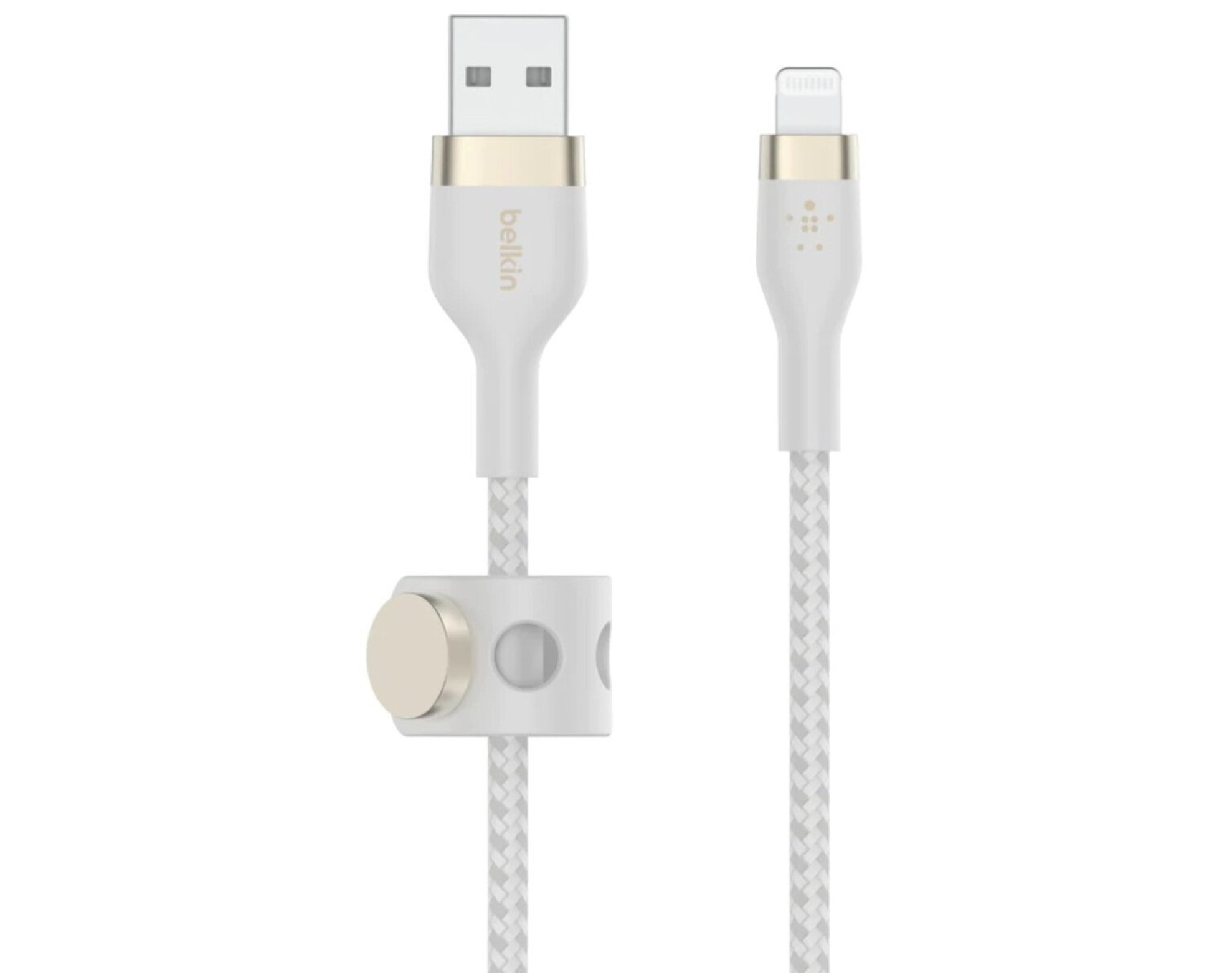Kabel USB - Lightning BELKIN Braided Silicone 2 m Biały