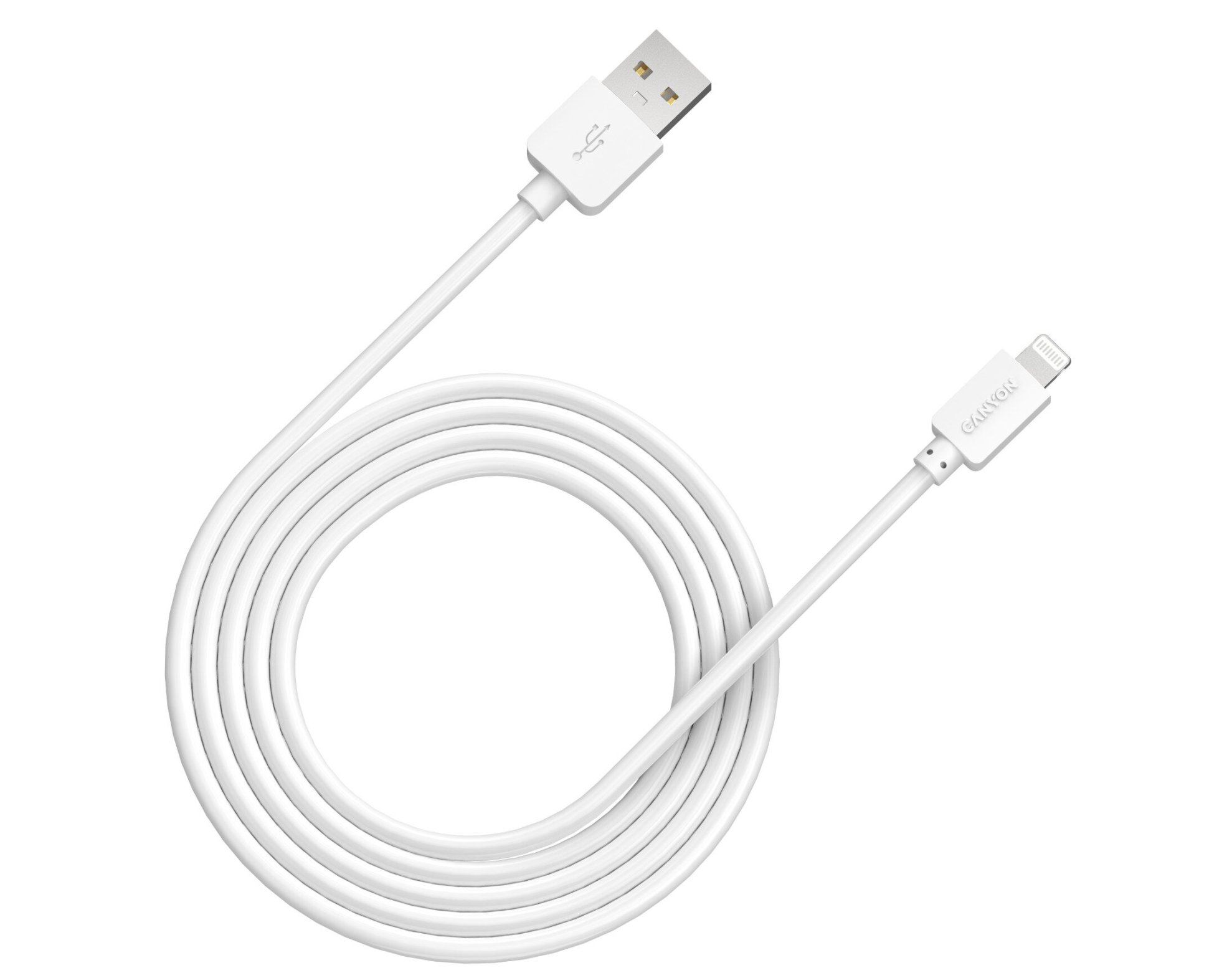 Kabel USB - Lightning CANYON 1 m Biały