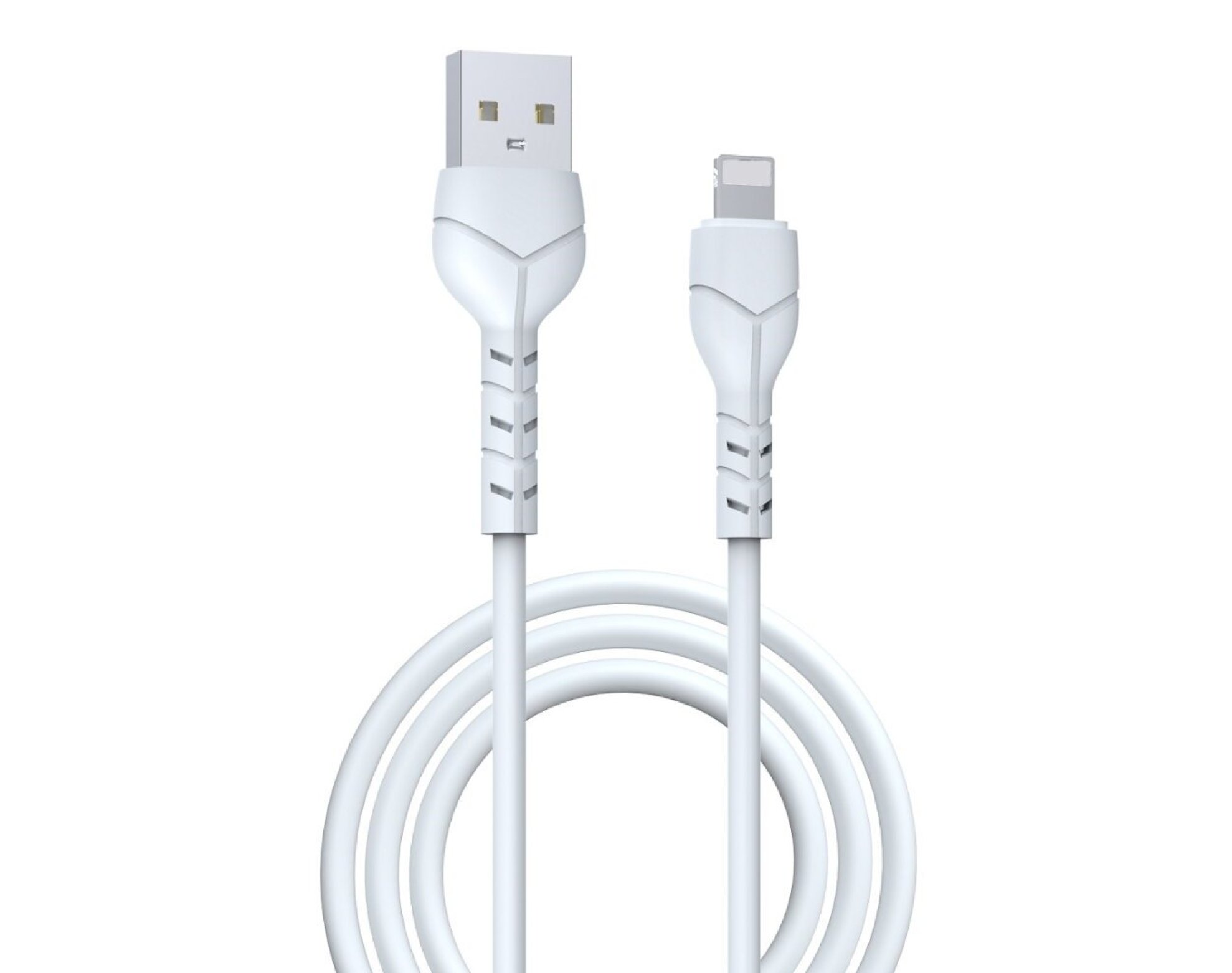 Kabel USB - Lightning DEVIA Kintone 2.1A 1 m Biały
