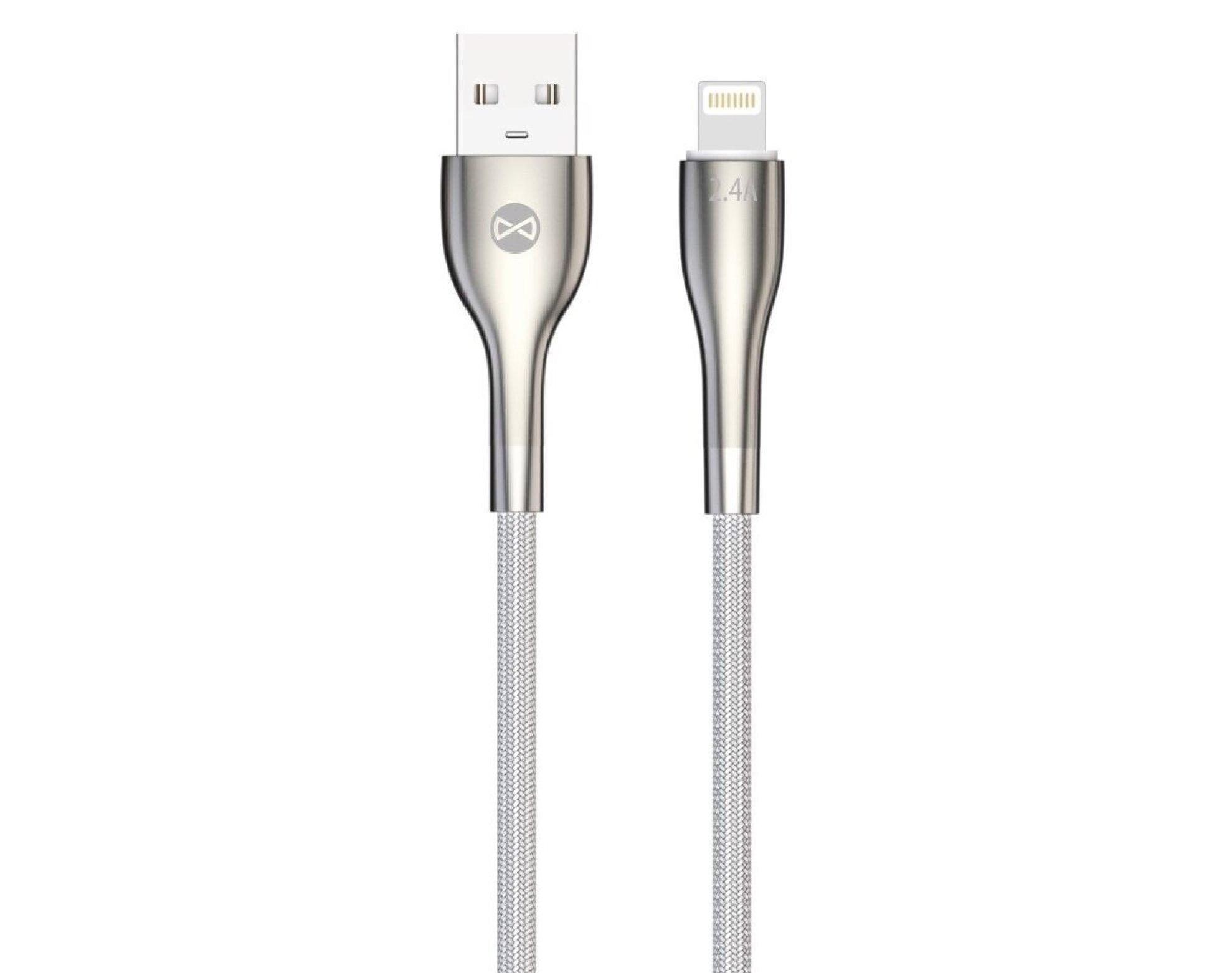 Kabel USB- Lightning FOREVER Sleek 1 m Biały
