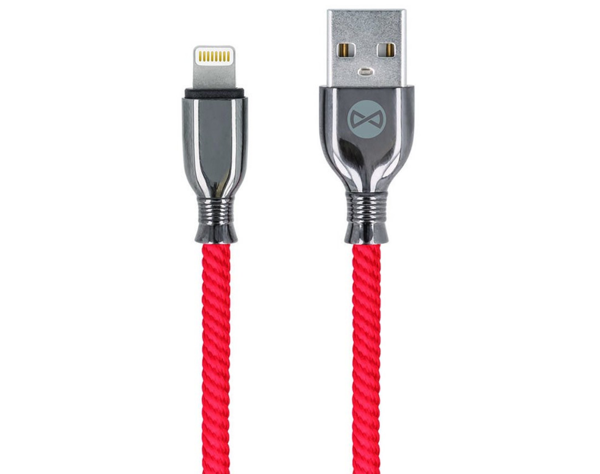 Kabel USB - Lightning FOREVER Tornado GSM097156 1 m Czerwony