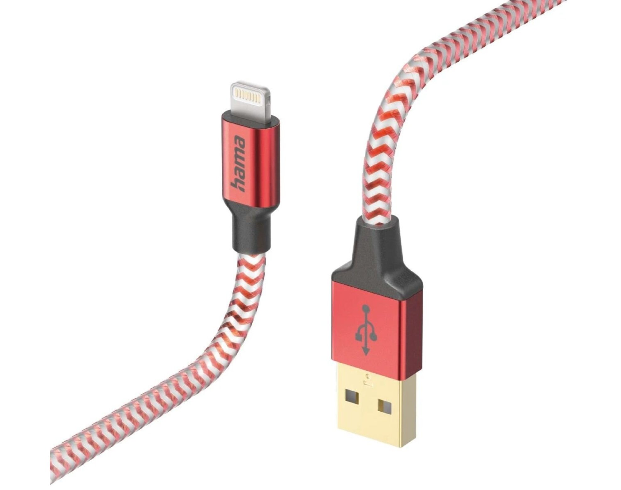 Kabel USB - Lightning HAMA 1.5 m Czerwony
