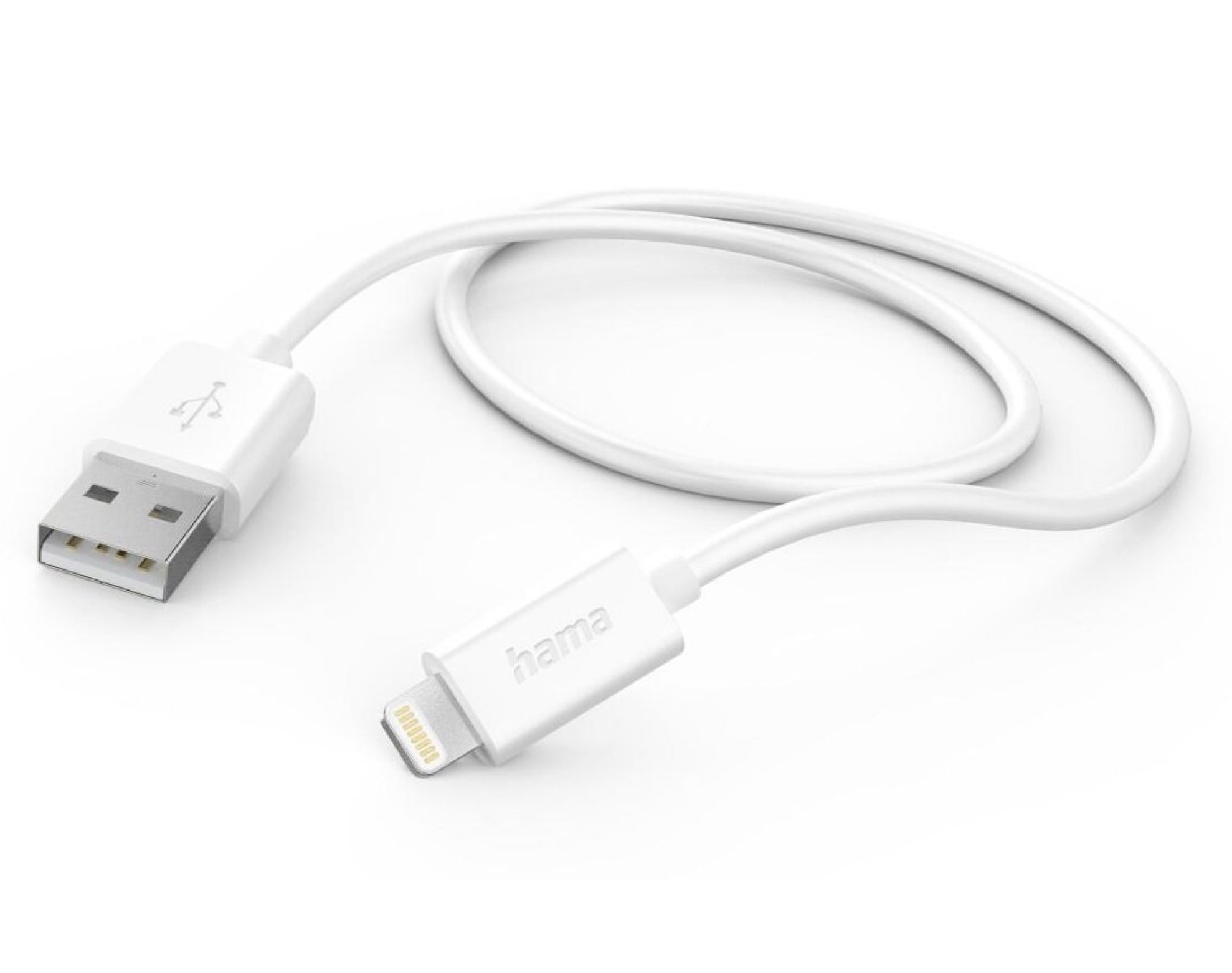 Kabel USB - Lightning HAMA 201579 1 m Biały