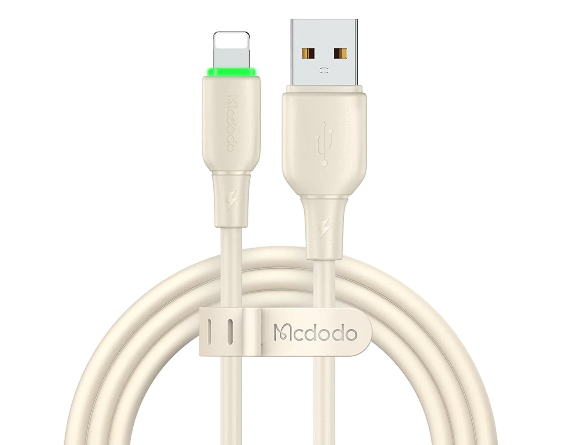 Kabel USB - Lightning MCDODO CA-4740 1.2 m Beżowy