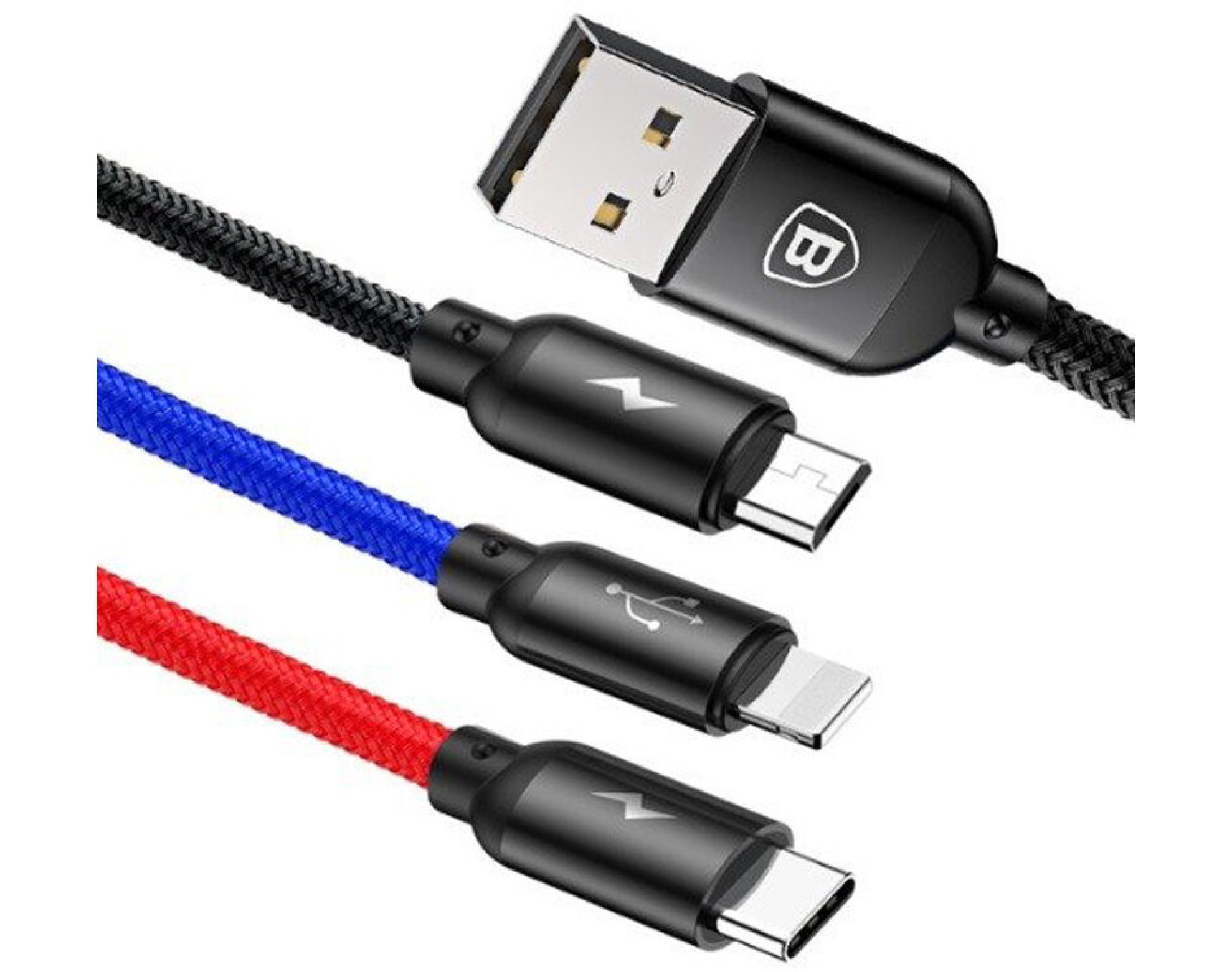 Kabel USB - Lightning - Micro USB BASEUS CAMLT-ASY01 0.3 m