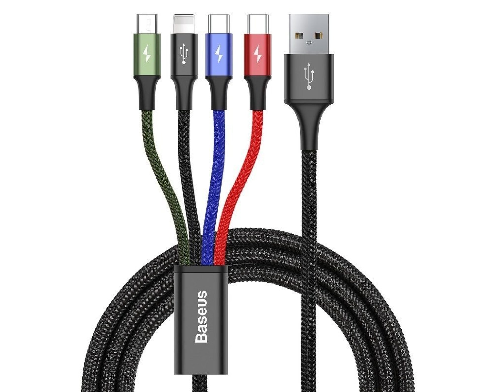 Kabel USB - Lightning/MicroUSB/2x USB-C BASEUS 1.2 m