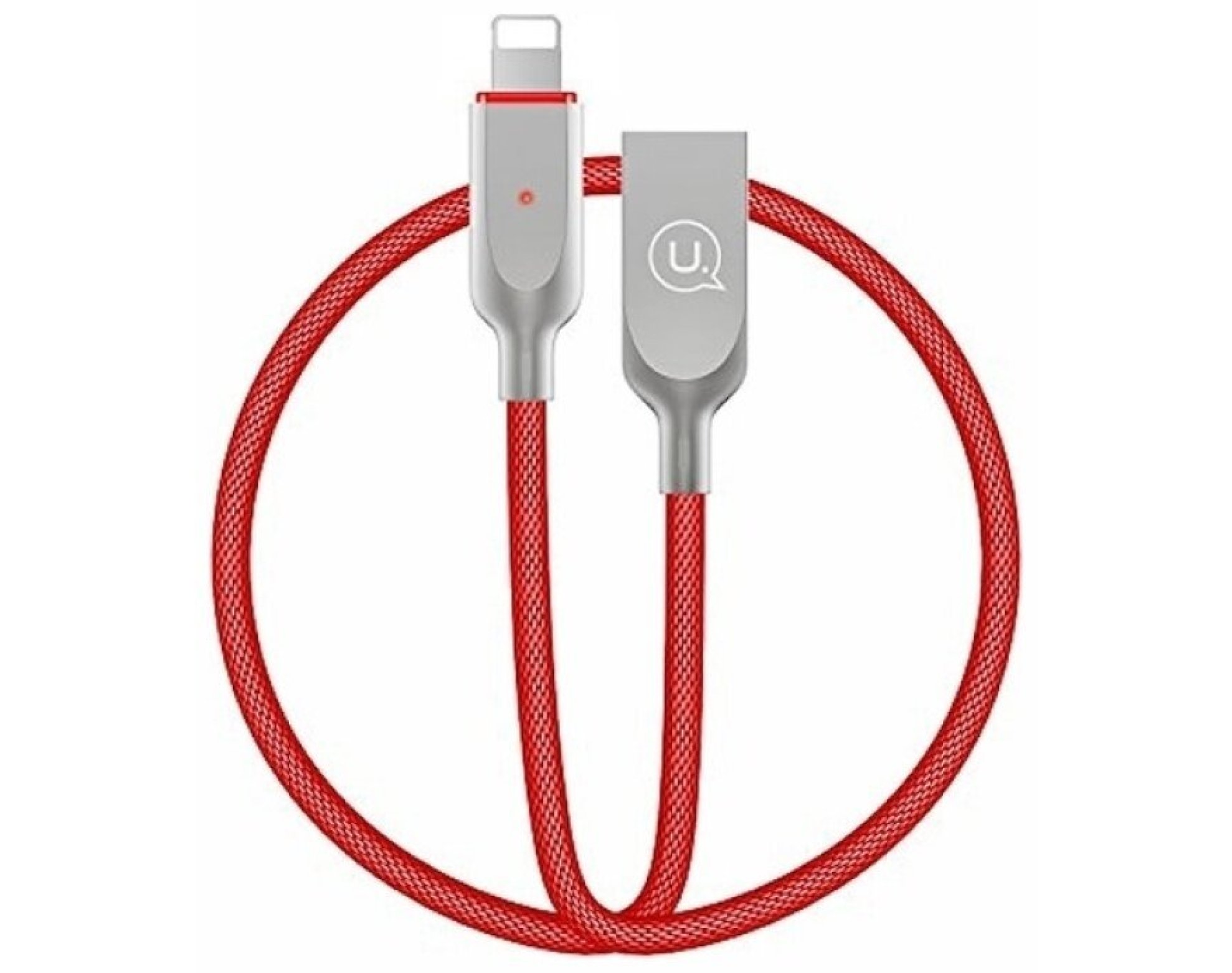 Kabel USB - Lightning USAMS U-Sun 10W 1.9 m Czerwony