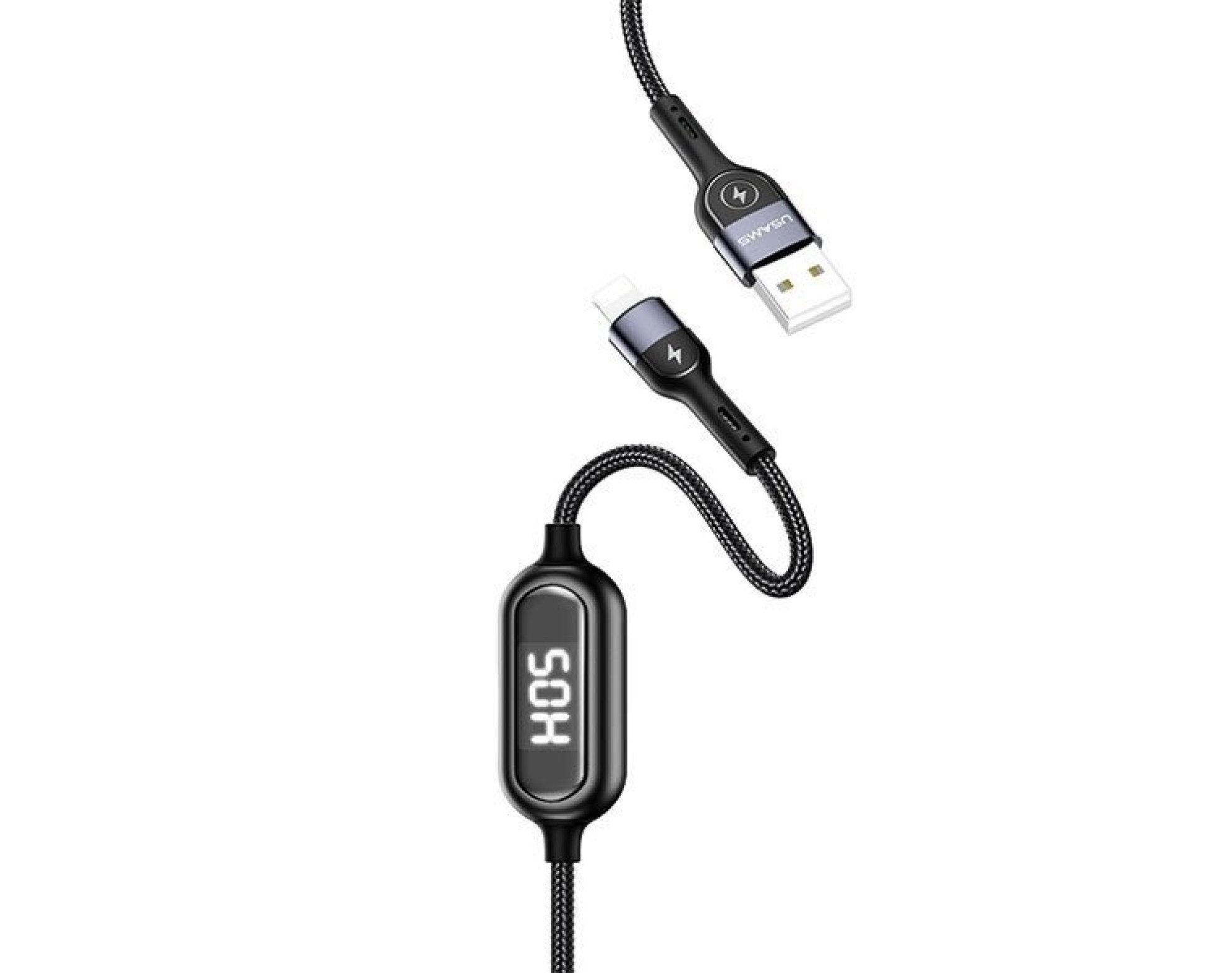 Kabel USB - Lightning USAMS U48 2A 1.2 m Czarny
