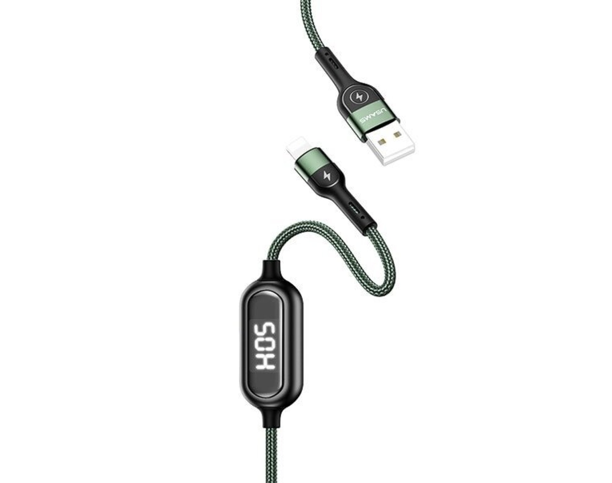 Kabel USB - Lightning USAMS U48 2A 1.2 m Zielony