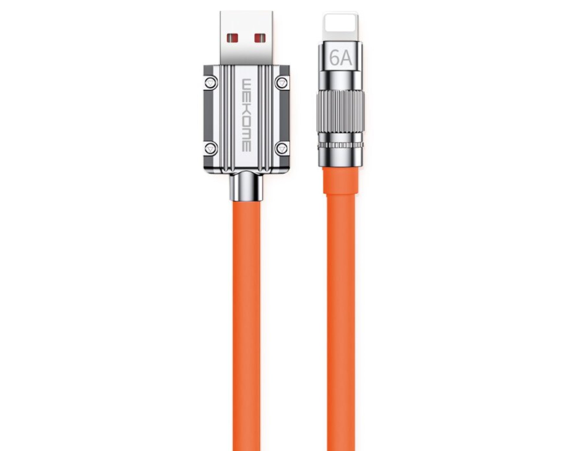 Kabel USB - Lightning WEKOME WDC-186 Wingle Series 1 m Pomarańczowy