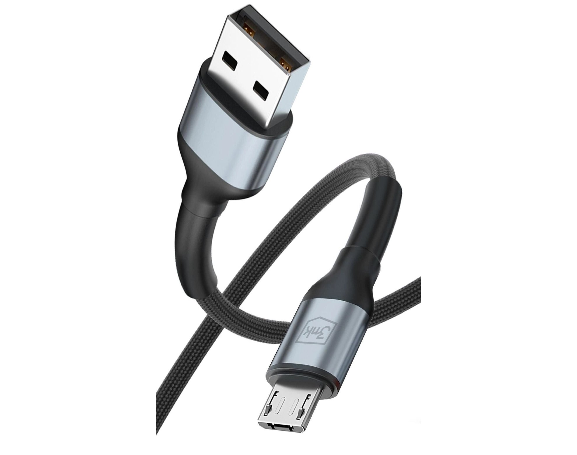 Kabel USB - Micro USB 3MK Hyper Cable N-Series 10W 3 m Czarny