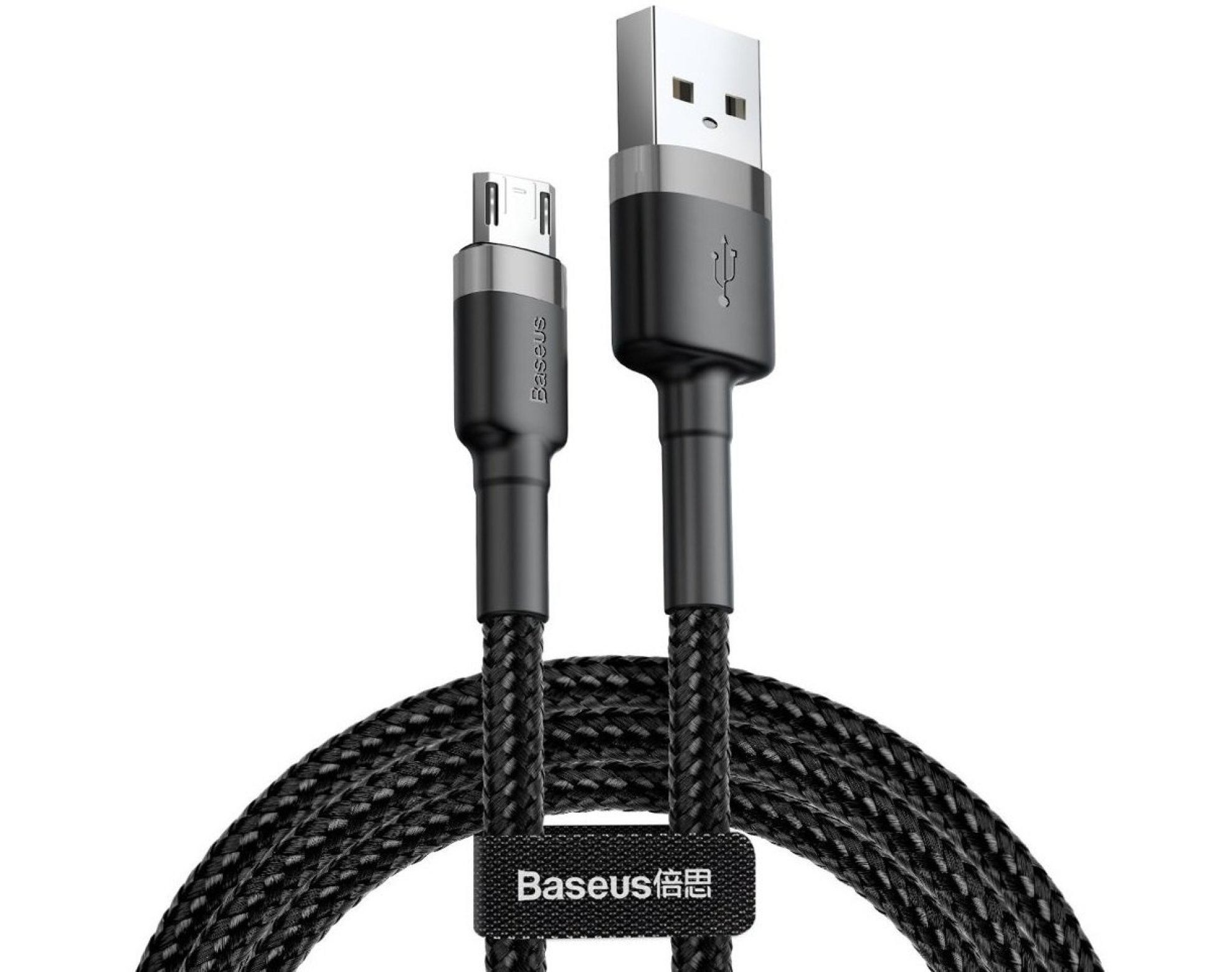 Kabel USB - Micro USB BASEUS Cafule 0.5 m Czarno-szary