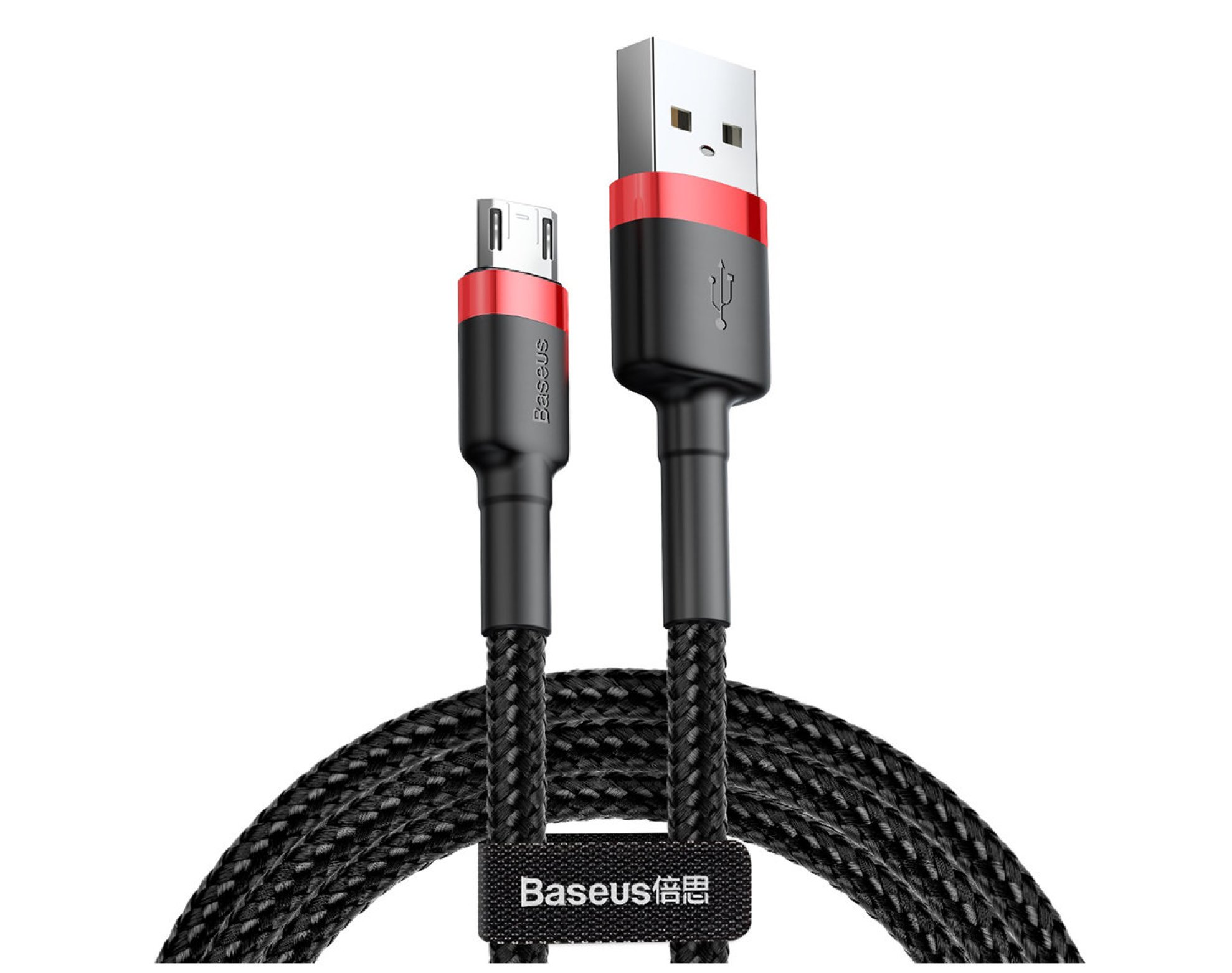 Kabel USB - Micro USB BASEUS Cafule CAMKLF-B91 1 m Czarno-czerwony