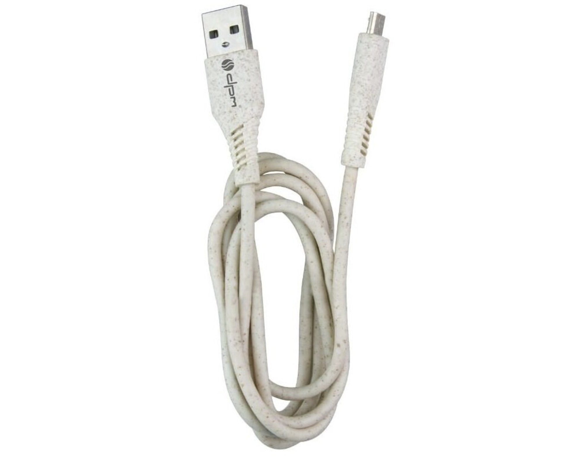 Kabel USB - Micro USB DPM 1 m Beżowy