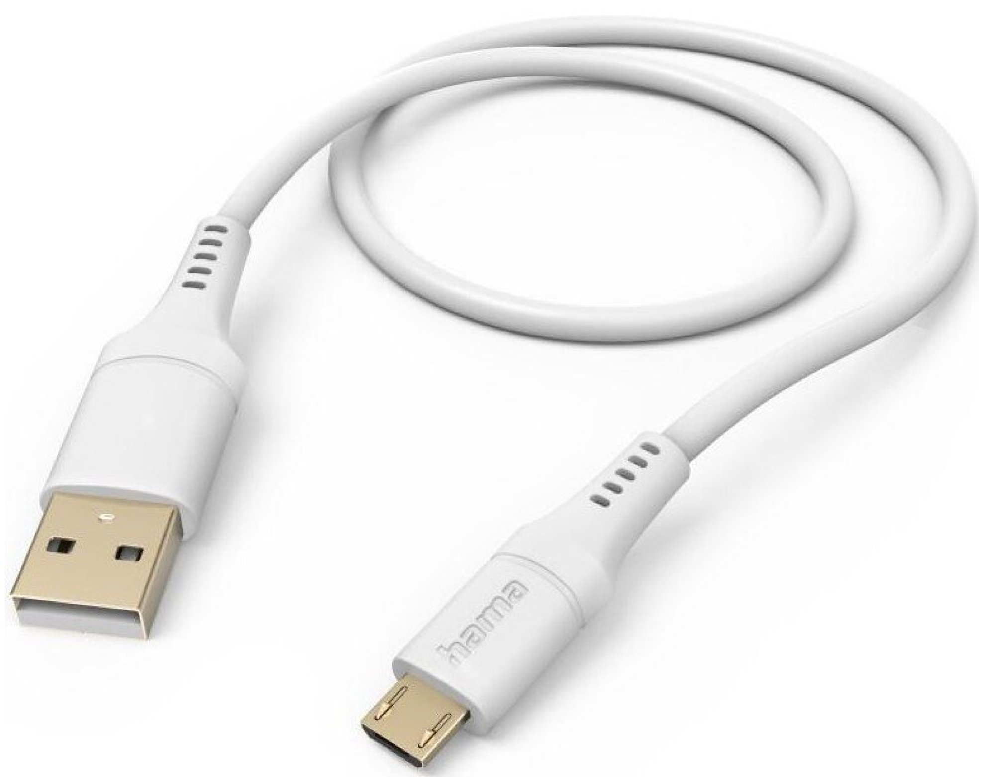 Kabel USB – Micro USB HAMA Flexible 1.5 m Biały
