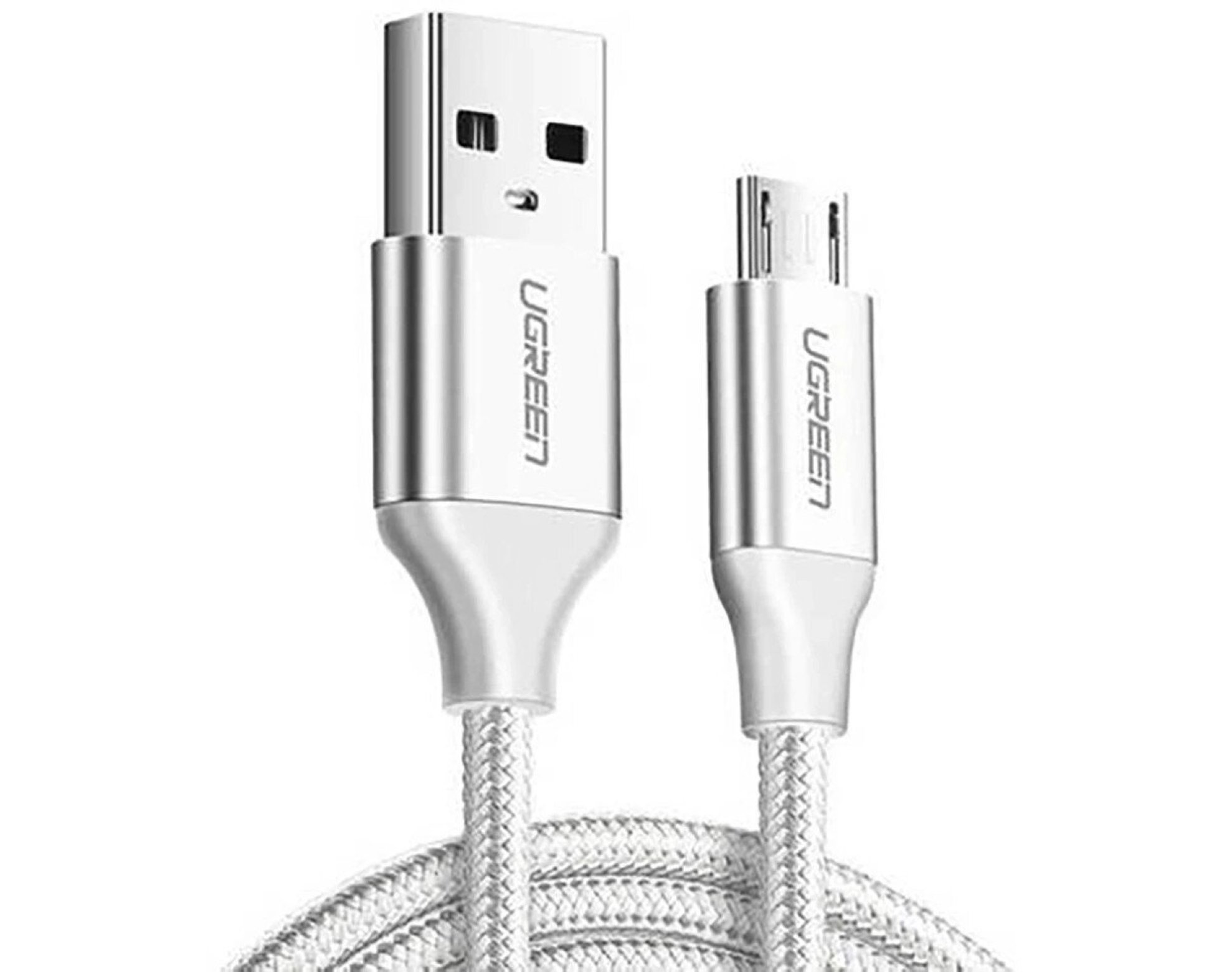 Kabel USB - Micro USB UGREEN US290 2m Biały