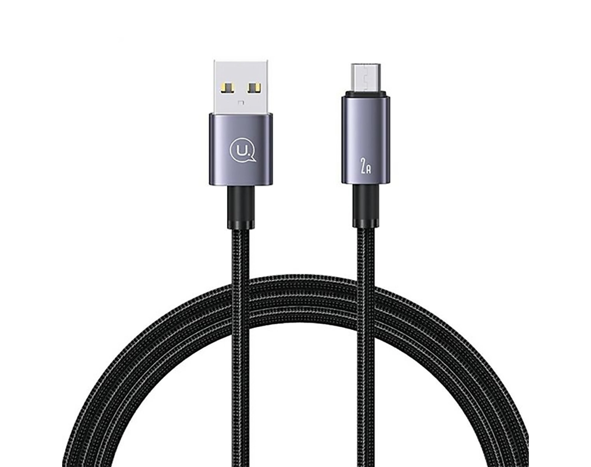 Kabel USB - Micro USB USAMS SJ668USB01 2A 1.2 m Stalowy