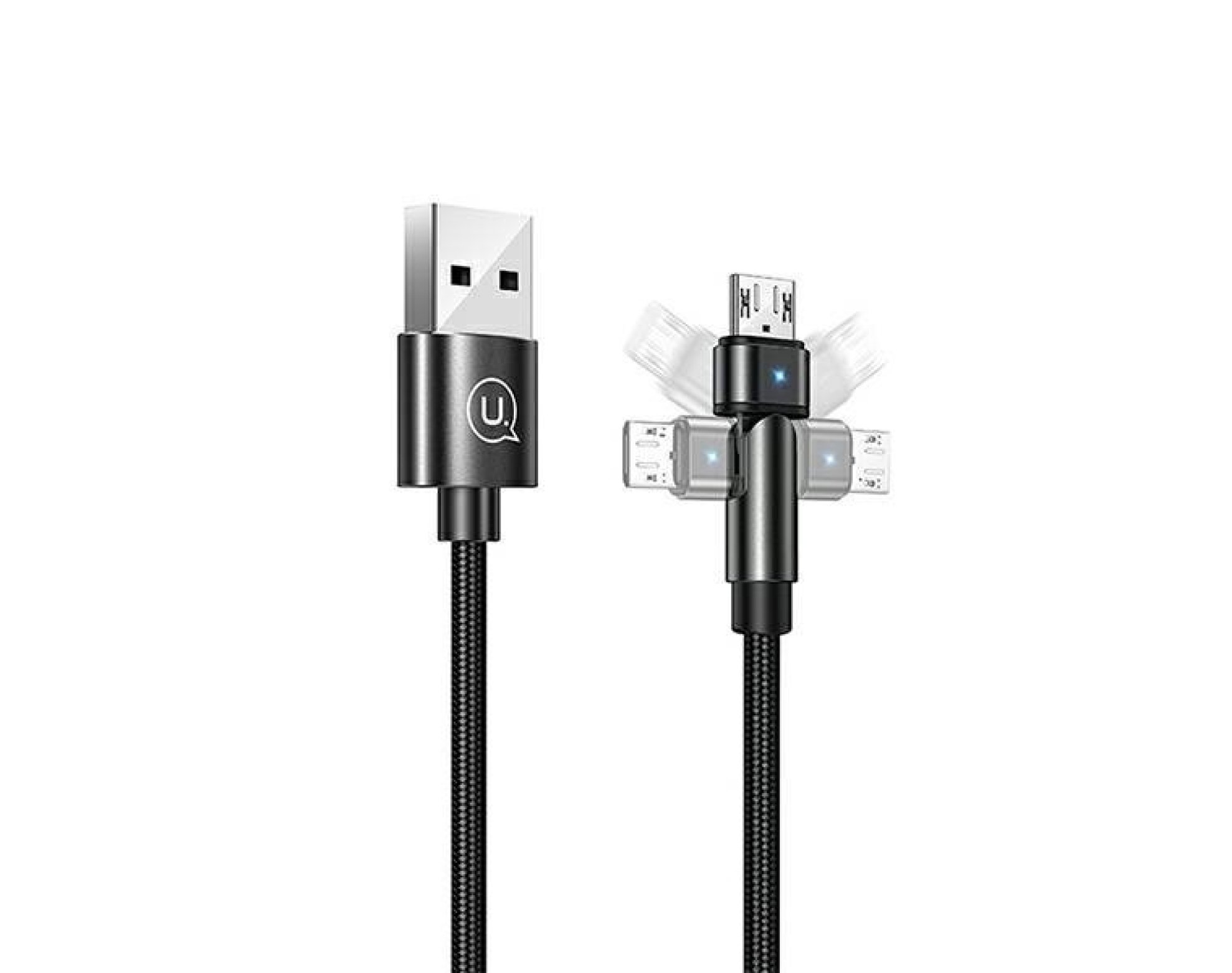 Kabel USB - Micro USB USAMS U60 2A 1 m Czarny