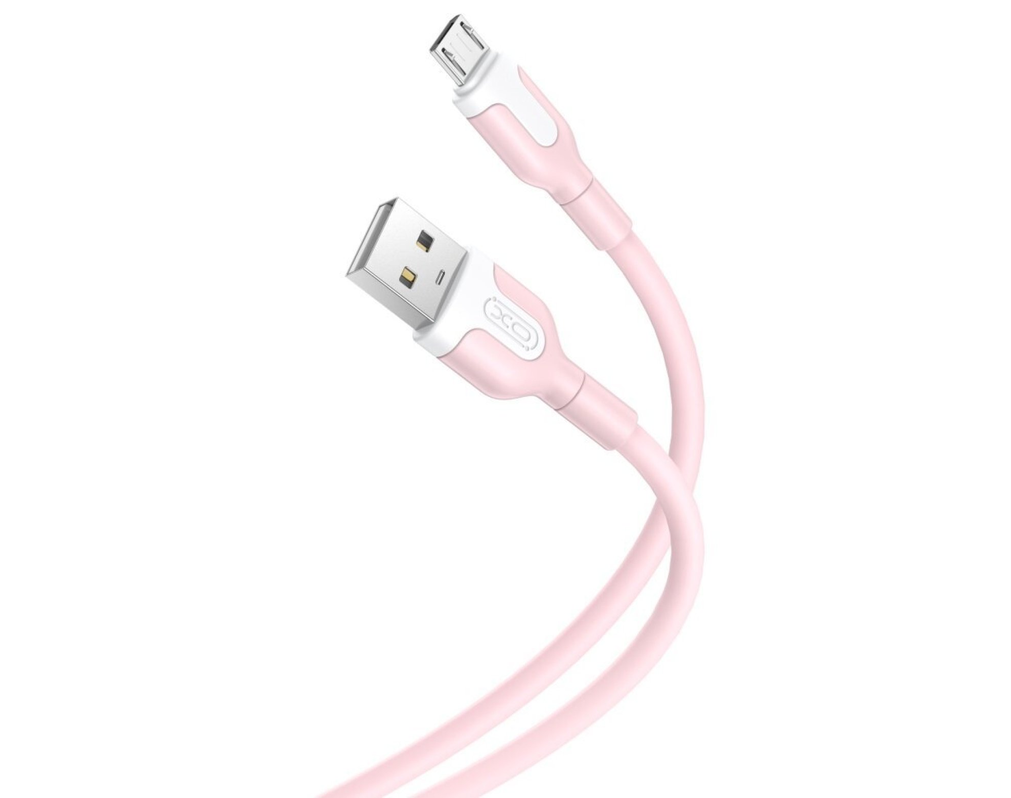 Kabel USB - Micro USB XO NB212 2.1A 1 m Różowy