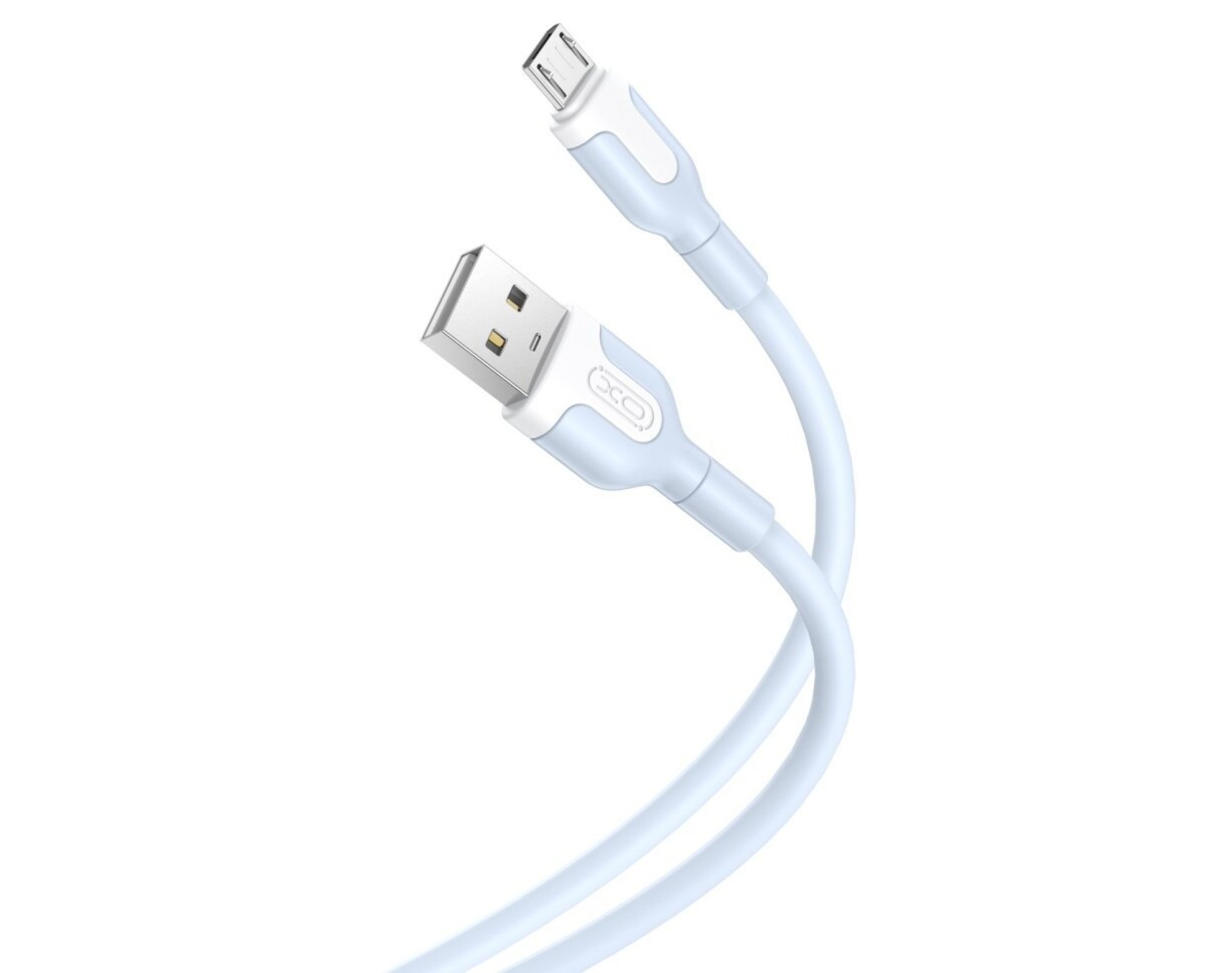 Kabel USB - Micro USB XO NB212 2.4A 1 m Niebieski