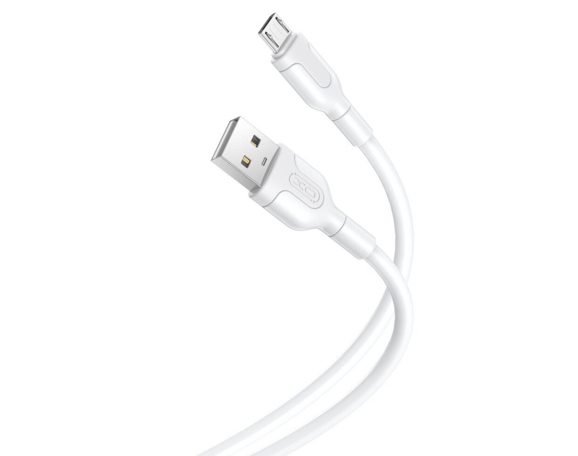 Kabel USB - microUSB XO NB212 2.1A 1 m Biały