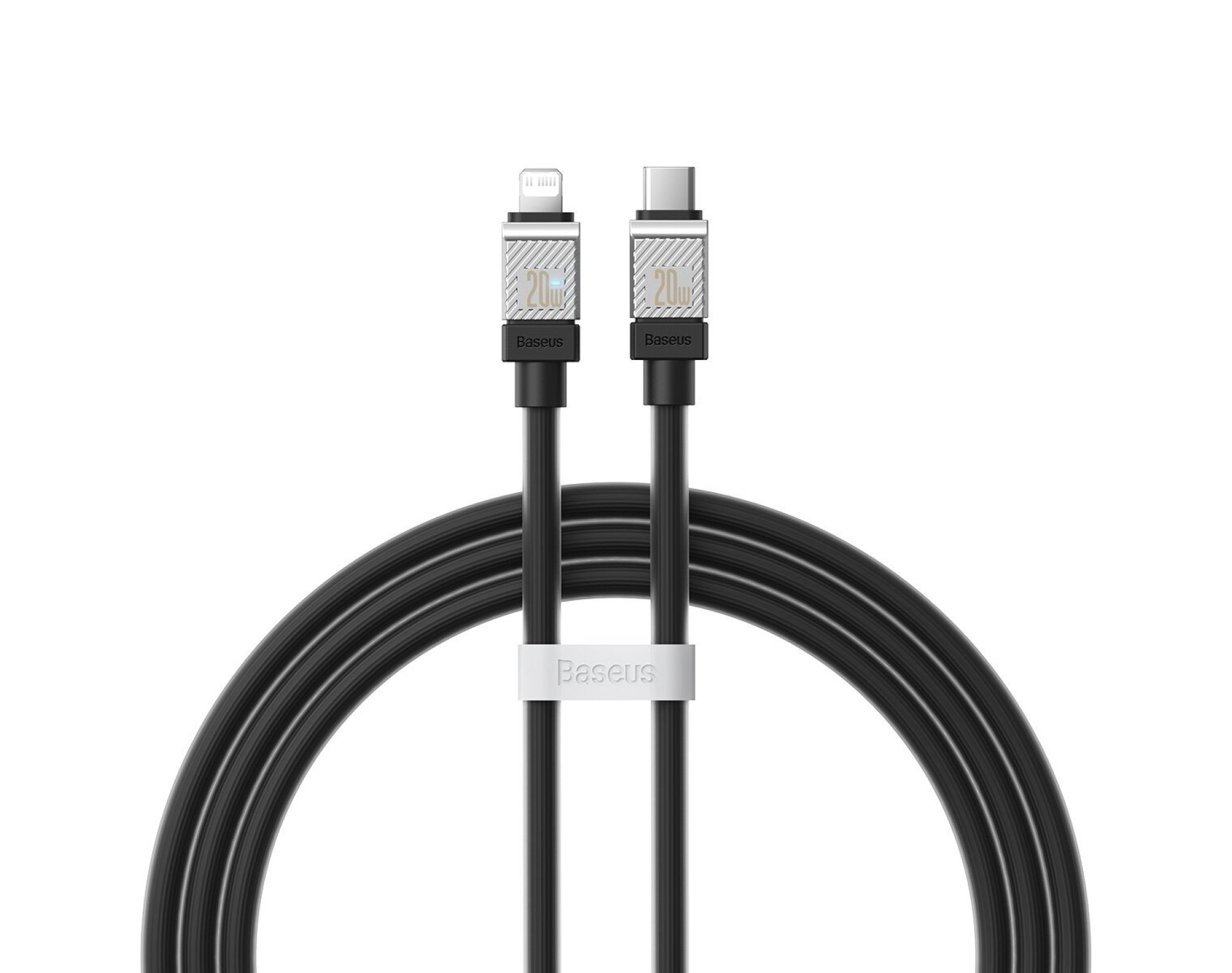 Kabel USB Typ-C - Lightning BASEUS CoolPlay 20W 1 m Czarny