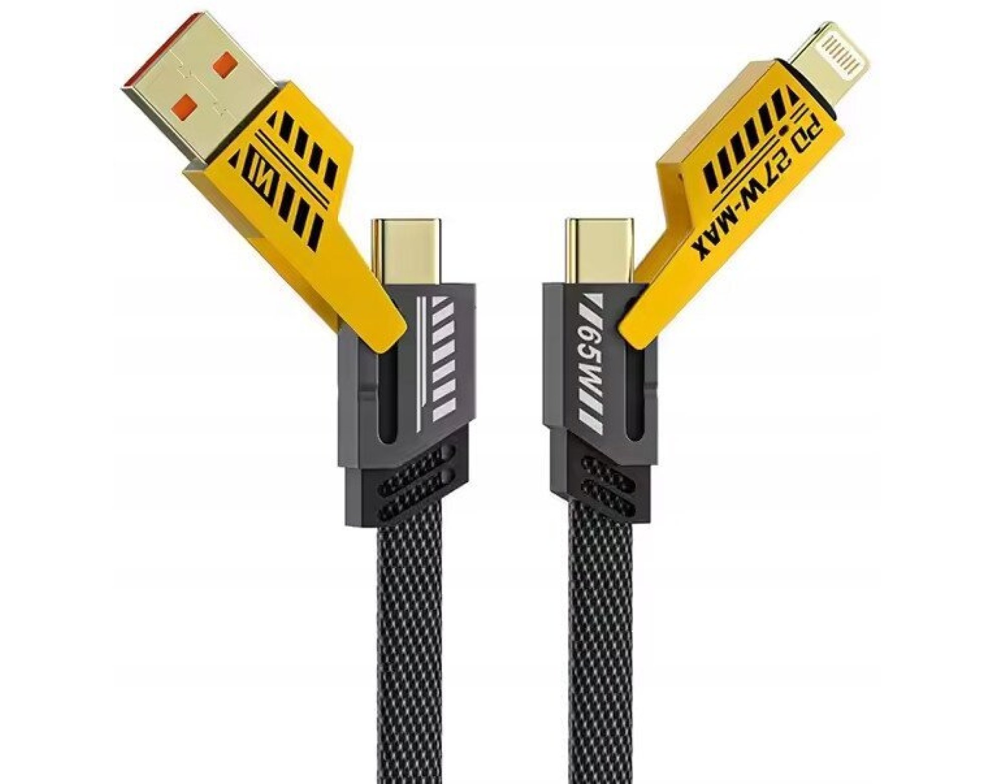 Kabel USB typ C przewód USB-C type-C lightning 4w1 65W PD QC 4485