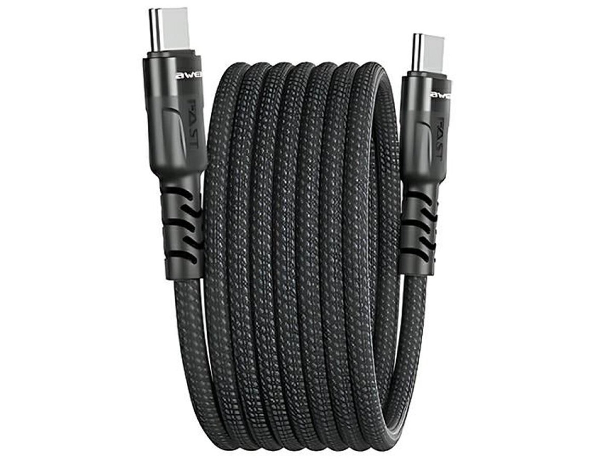 Kabel USB Typ-C - USB Typ-C AWEI CL-166T Czarny