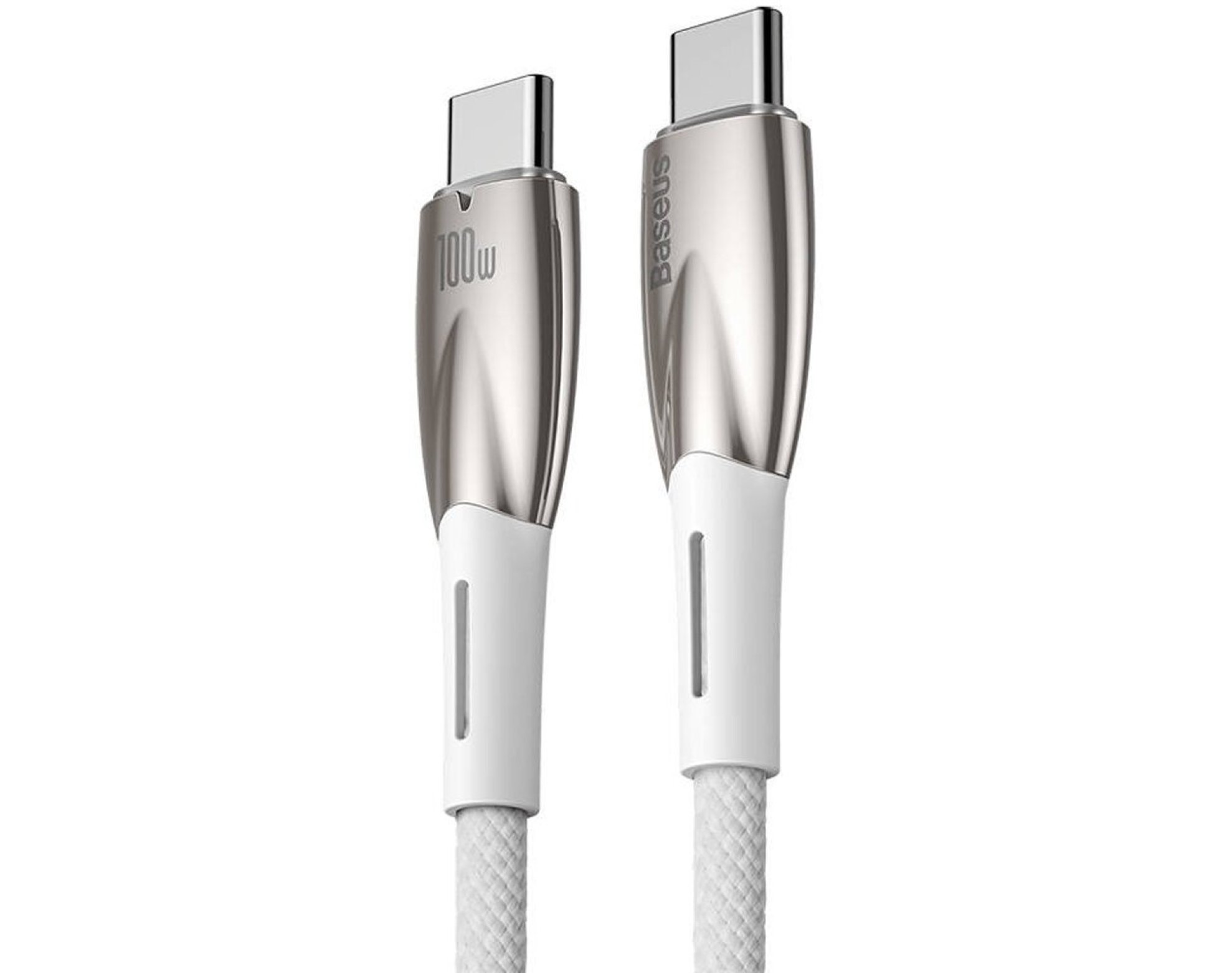 Kabel USB Typ C - USB Typ C BASEUS Glimmer 100W 2 m Biały