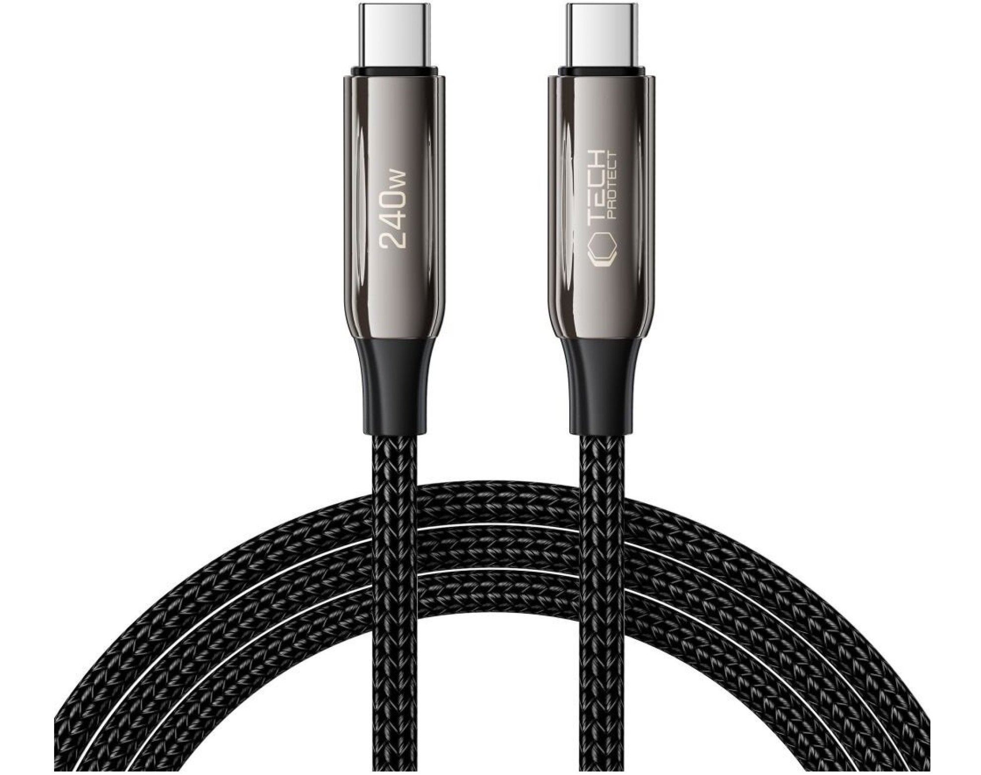 Kabel USB Typ-C - USB Typ-C TECH-PROTECT UB10T Ultraboost 240W 2 m Czarny