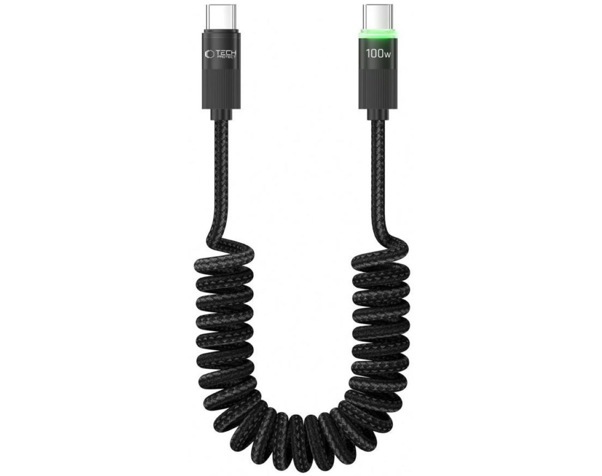 Kabel USB Typ-C - USB Typ-C TECH-PROTECT UB20T Ultraboost 100W 1.8 m Czarny