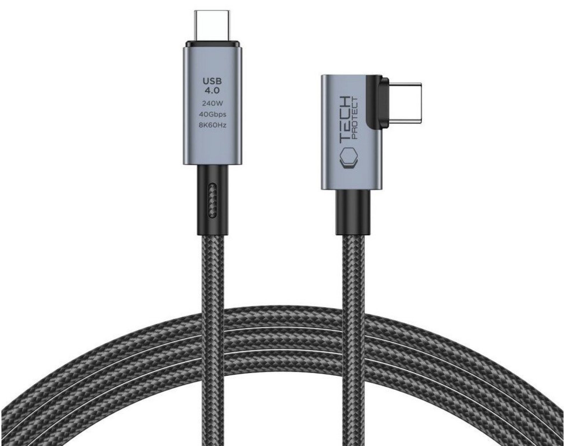 Kabel USB Typ-C - USB Typ-C TECH-PROTECT UltraBoost Max 1.5 m Szary